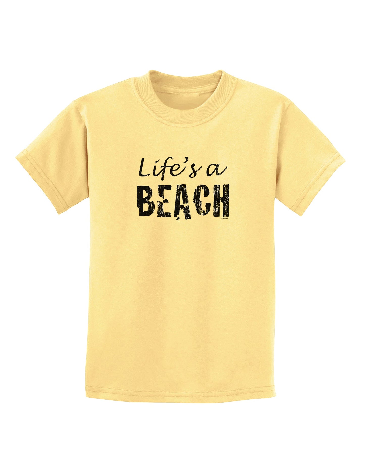 Lifes a beach Childrens T-Shirt-Childrens T-Shirt-TooLoud-Daffodil-Yellow-X-Small-Davson Sales