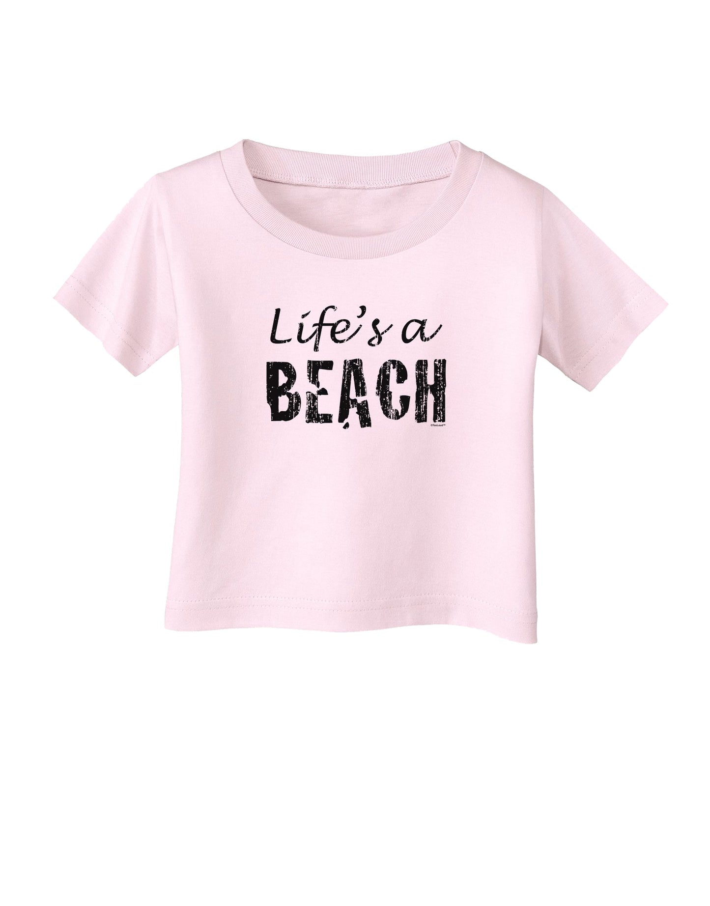 Lifes a beach Infant T-Shirt-Infant T-Shirt-TooLoud-Light-Pink-06-Months-Davson Sales