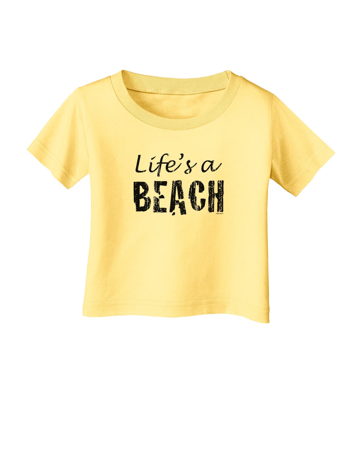 Lifes a beach Infant T-Shirt-Infant T-Shirt-TooLoud-Daffodil-Yellow-06-Months-Davson Sales