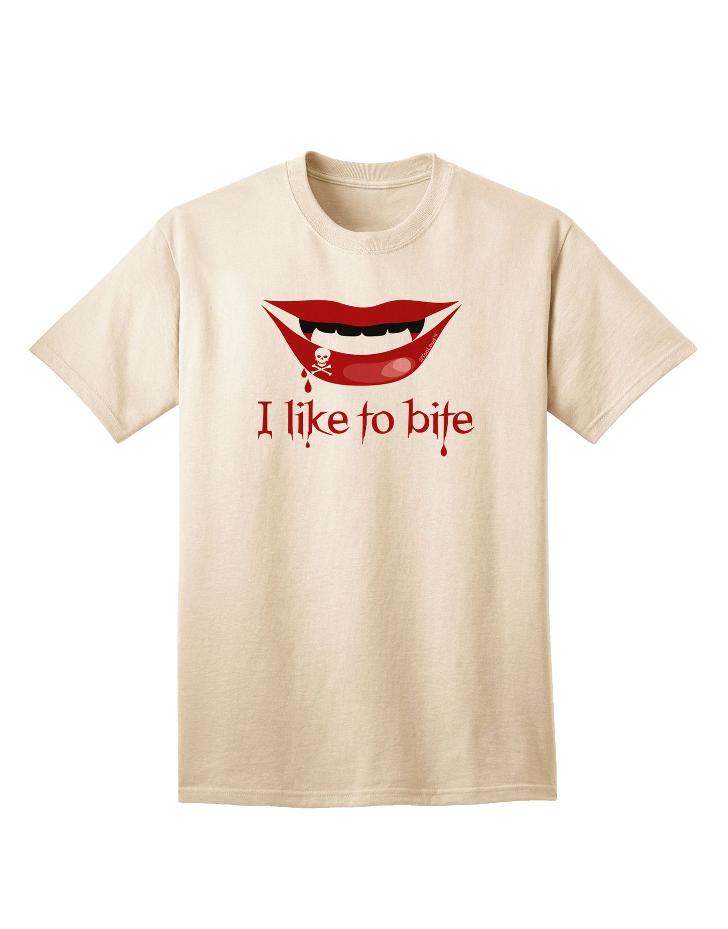 Like to Bite Adult T-Shirt-unisex t-shirt-TooLoud-Natural-Small-Davson Sales