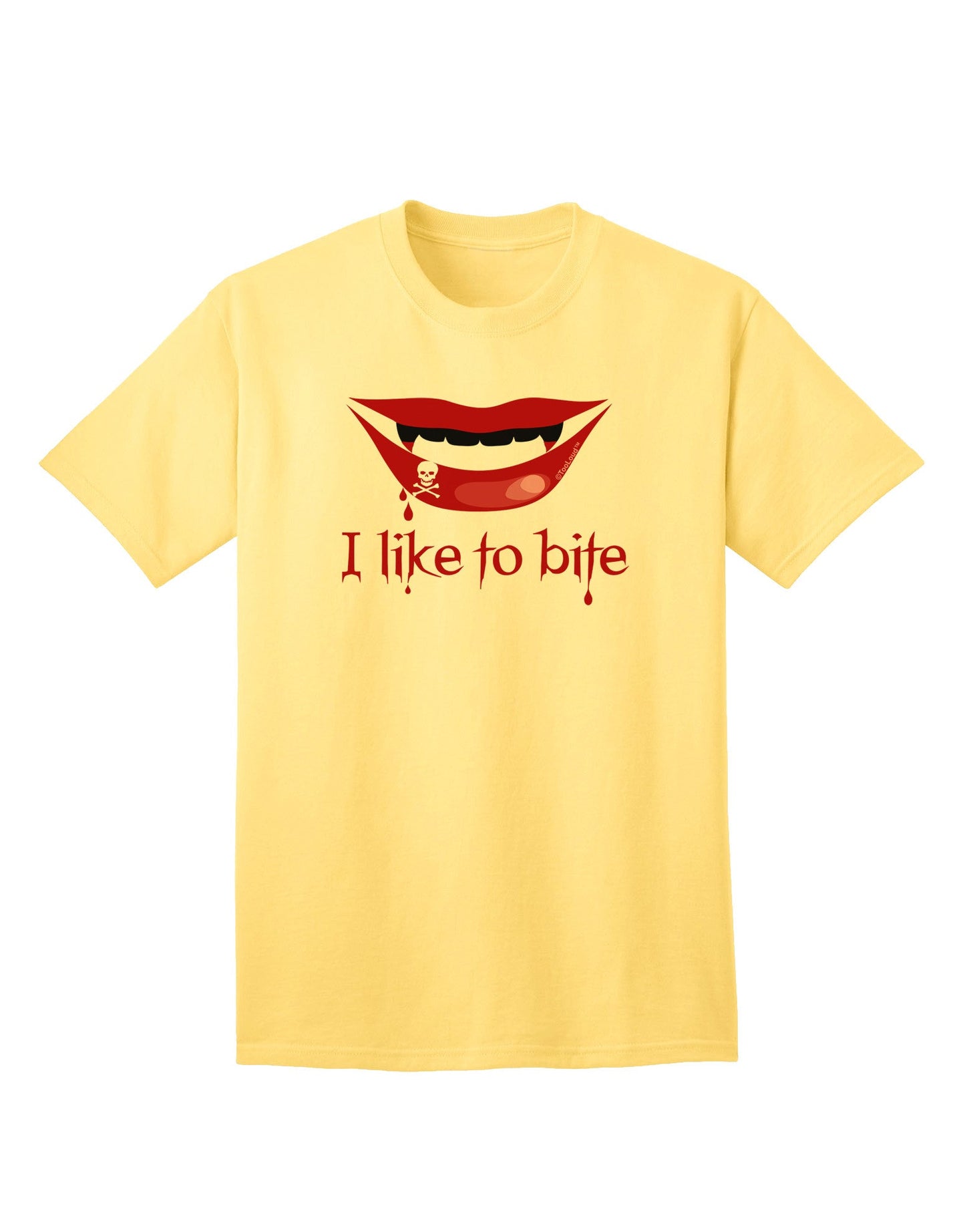 Like to Bite Adult T-Shirt-unisex t-shirt-TooLoud-Yellow-Small-Davson Sales