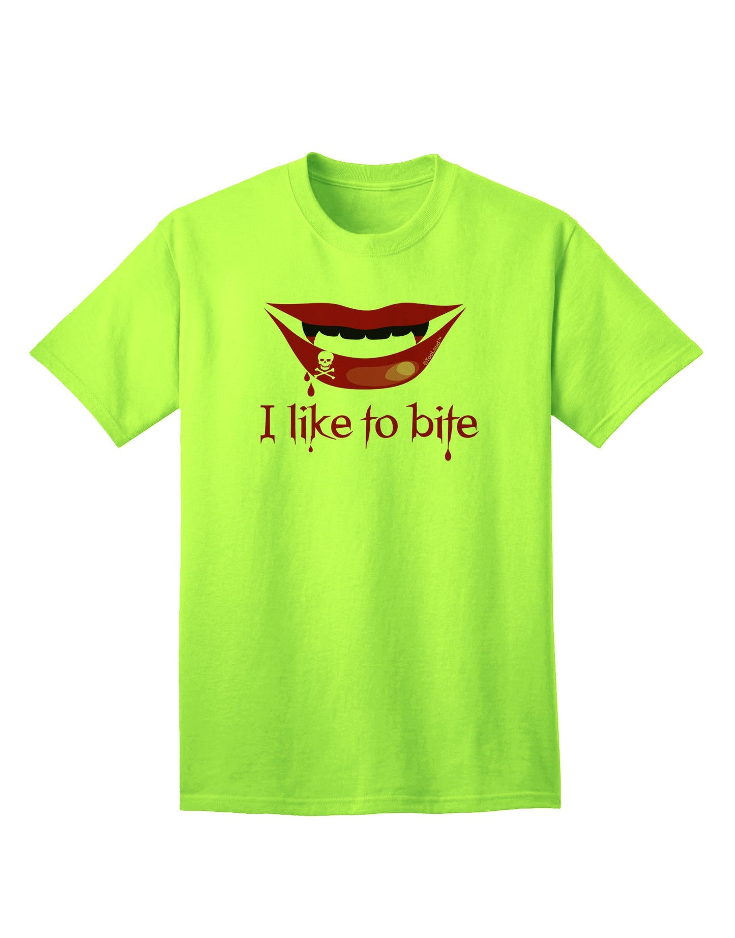 Like to Bite Adult T-Shirt-unisex t-shirt-TooLoud-Neon-Green-Small-Davson Sales
