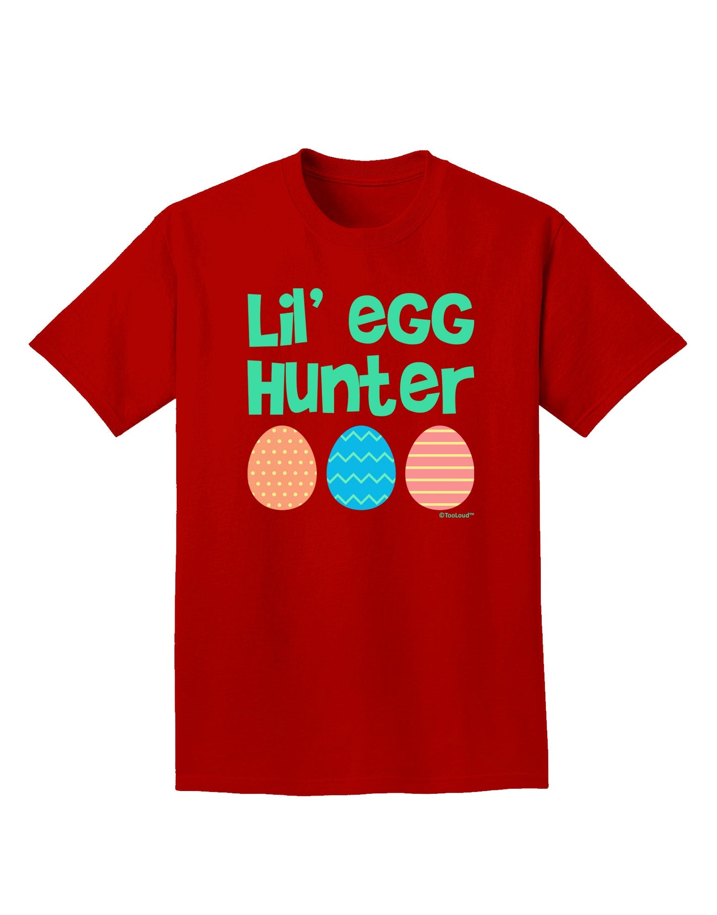 Lil' Egg Hunter - Easter - Green Adult Dark T-Shirt by TooLoud-Mens T-Shirt-TooLoud-Red-Small-Davson Sales