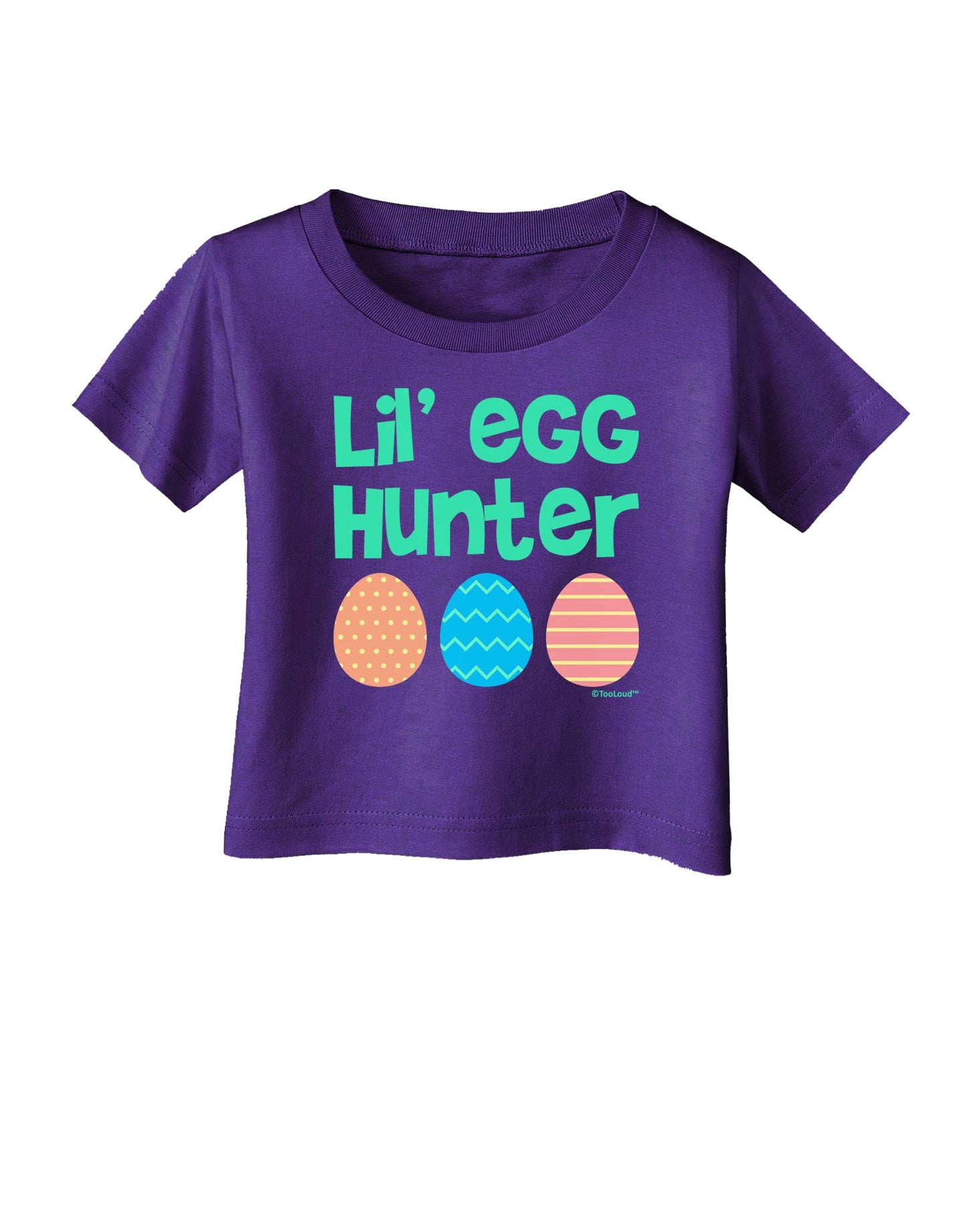 Lil' Egg Hunter - Easter - Green Infant T-Shirt Dark by TooLoud-Infant T-Shirt-TooLoud-Purple-06-Months-Davson Sales