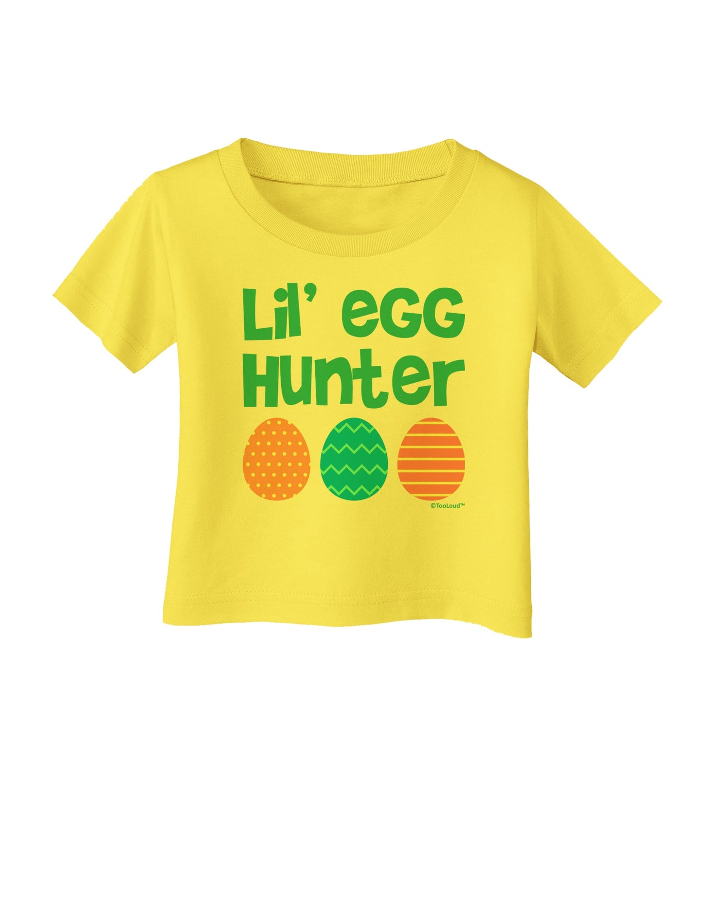 Lil' Egg Hunter - Easter - Green Infant T-Shirt by TooLoud-Infant T-Shirt-TooLoud-Yellow-06-Months-Davson Sales