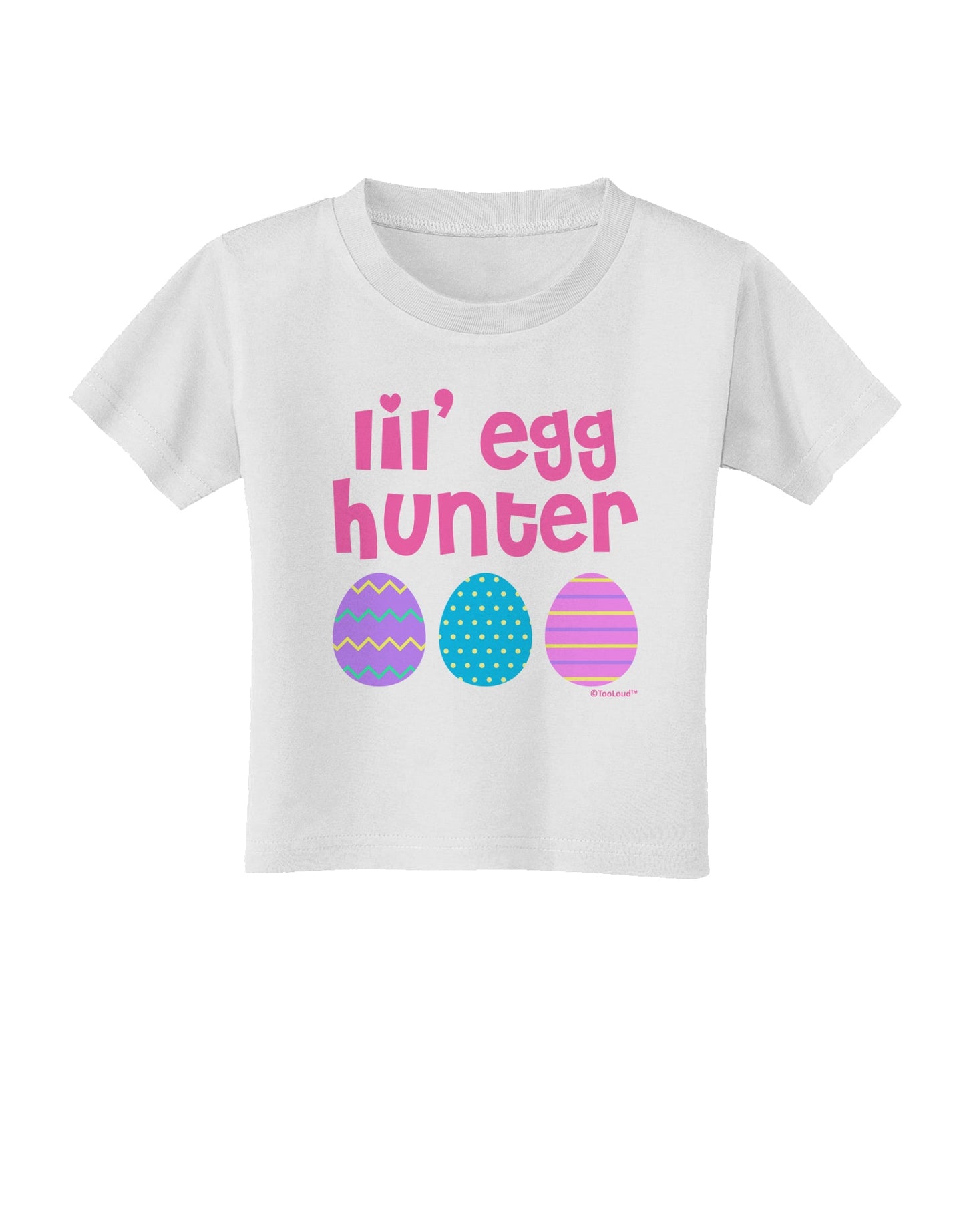 Lil' Egg Hunter - Easter - Pink Toddler T-Shirt by TooLoud-Toddler T-Shirt-TooLoud-White-2T-Davson Sales