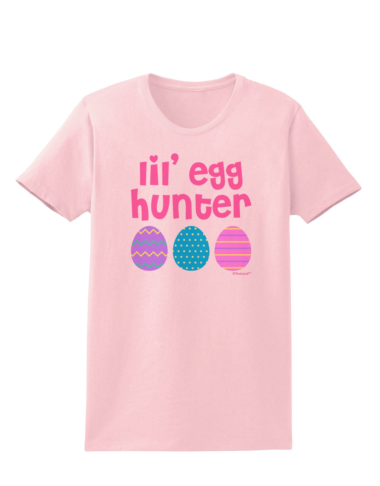 Lil' Egg Hunter - Easter - Pink Womens T-Shirt by TooLoud-Womens T-Shirt-TooLoud-PalePink-X-Small-Davson Sales