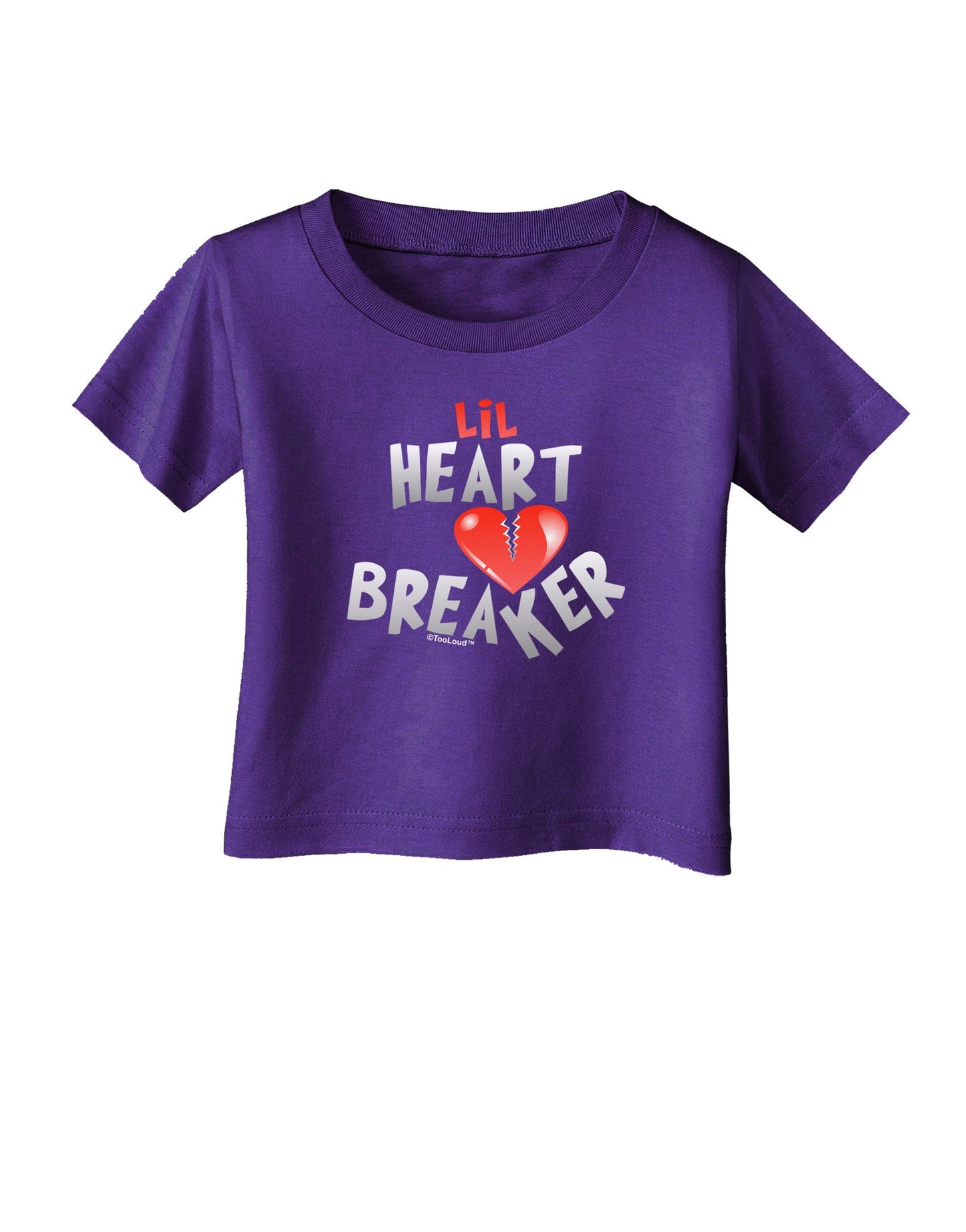 Lil Heart Breaker Infant T-Shirt Dark-Infant T-Shirt-TooLoud-Purple-06-Months-Davson Sales