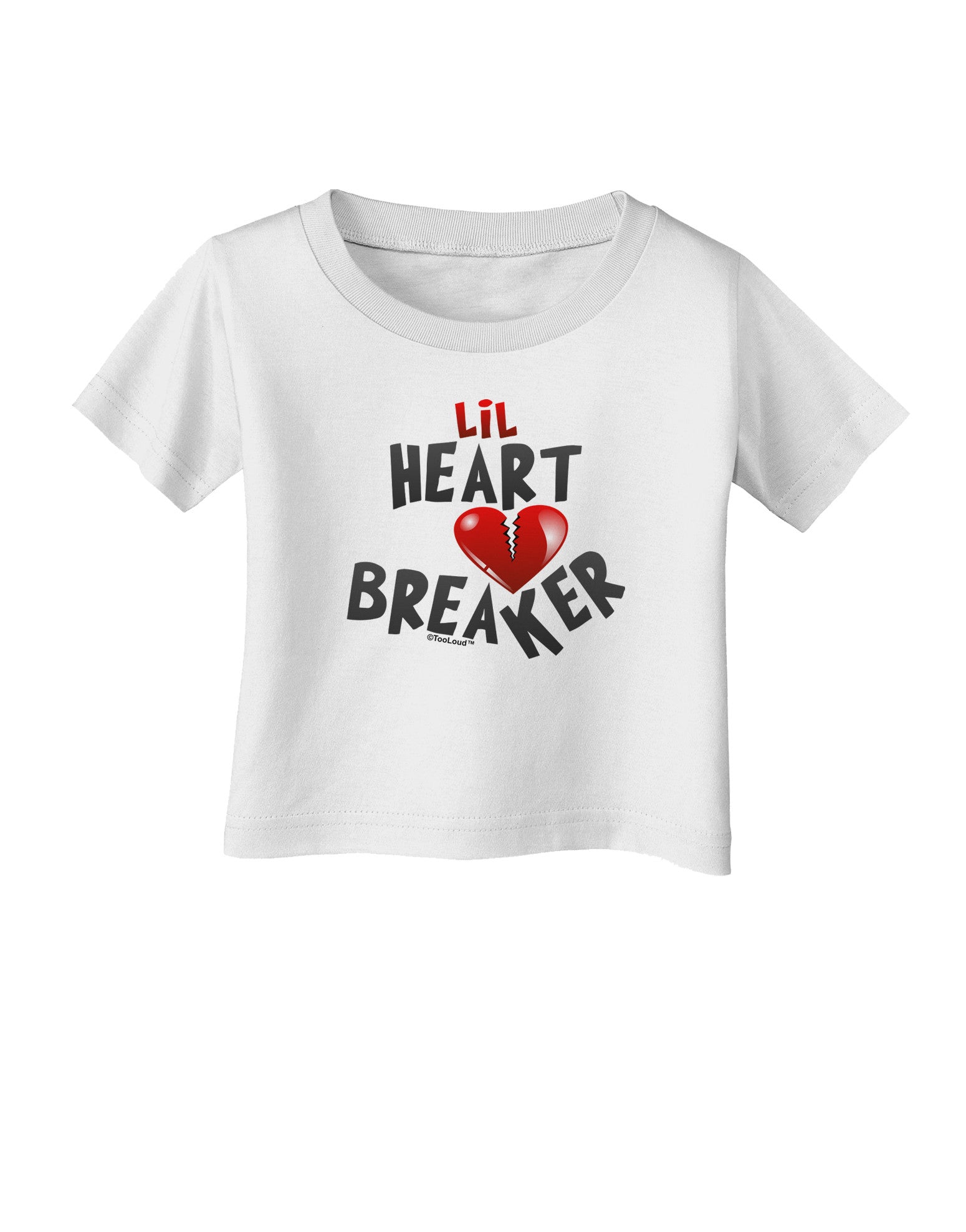 Lil Heart Breaker Infant T-Shirt-Infant T-Shirt-TooLoud-White-06-Months-Davson Sales