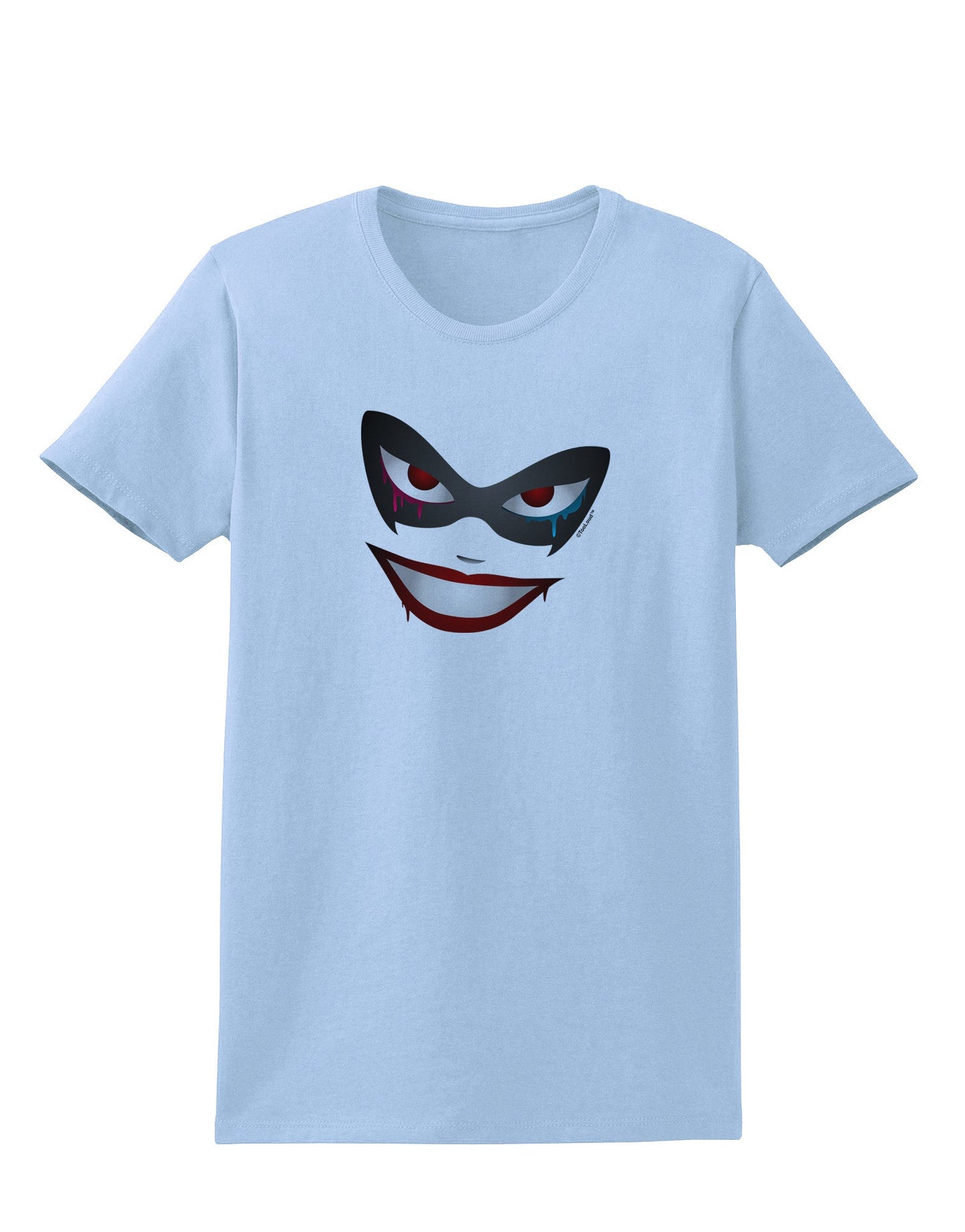 Lil Monster Mask Womens T-Shirt-Womens T-Shirt-TooLoud-Light-Blue-X-Small-Davson Sales