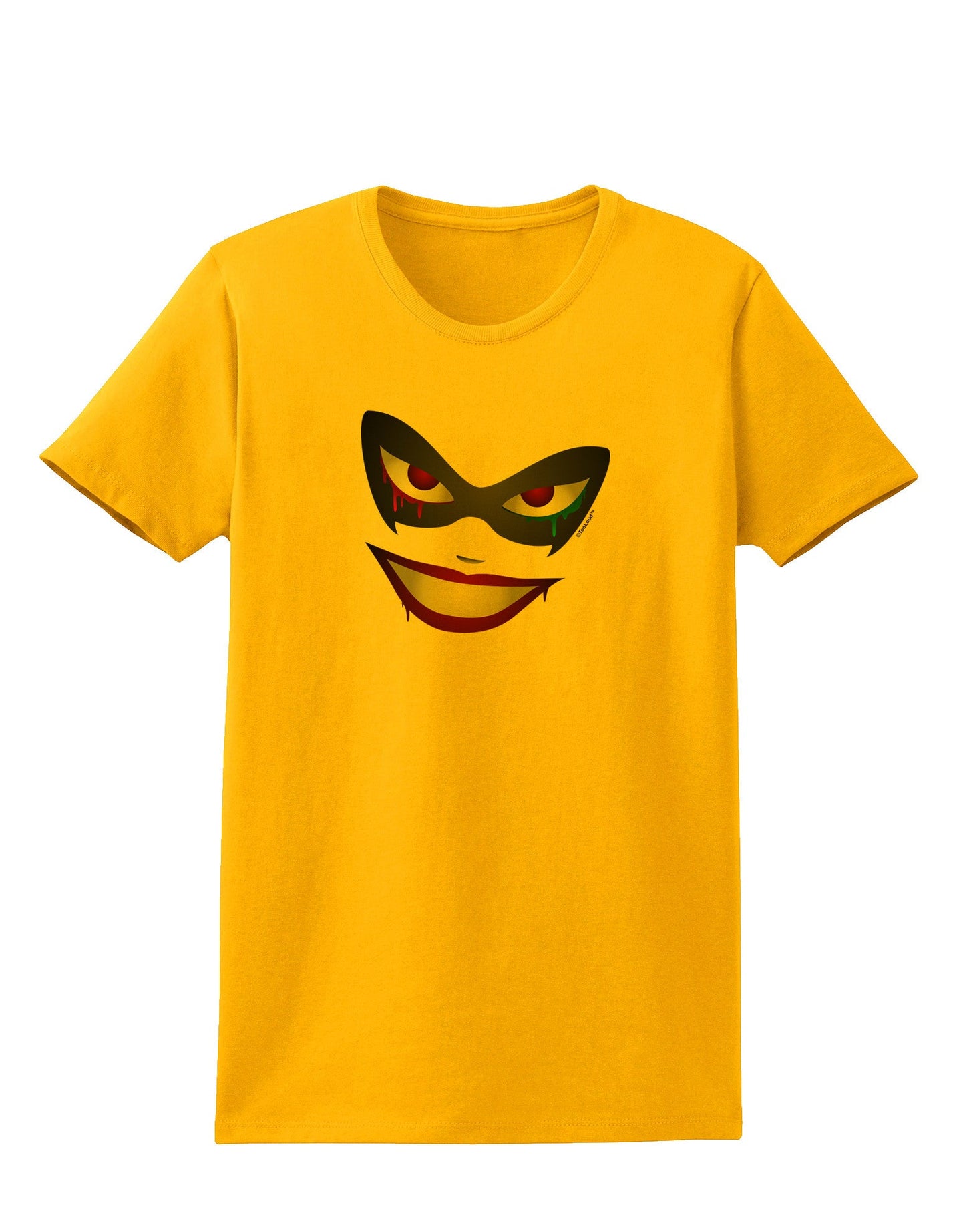 Lil Monster Mask Womens T-Shirt-Womens T-Shirt-TooLoud-Gold-X-Small-Davson Sales