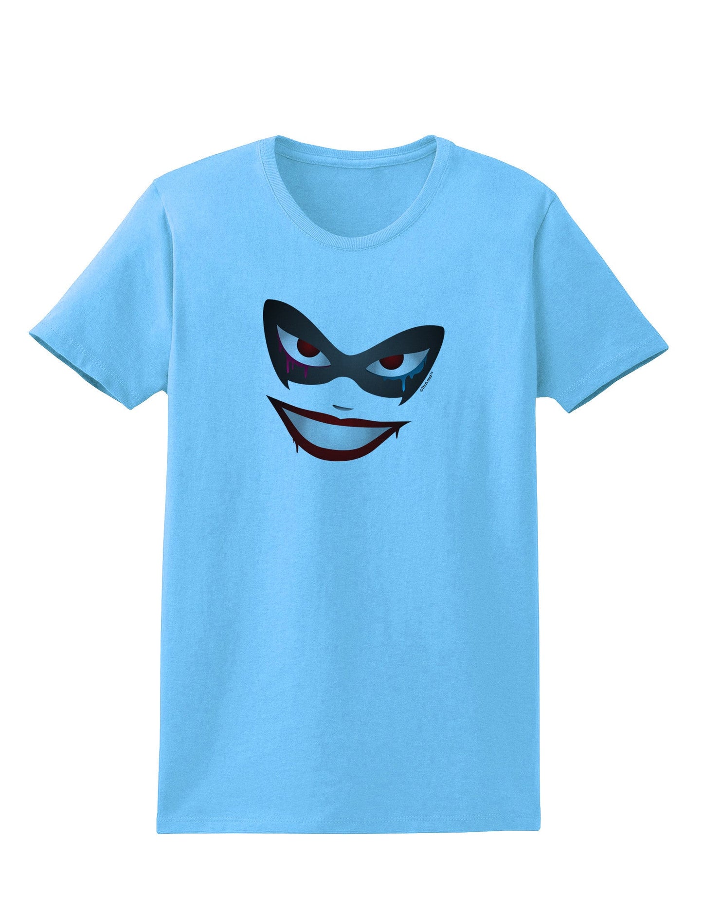 Lil Monster Mask Womens T-Shirt-Womens T-Shirt-TooLoud-Aquatic-Blue-X-Small-Davson Sales