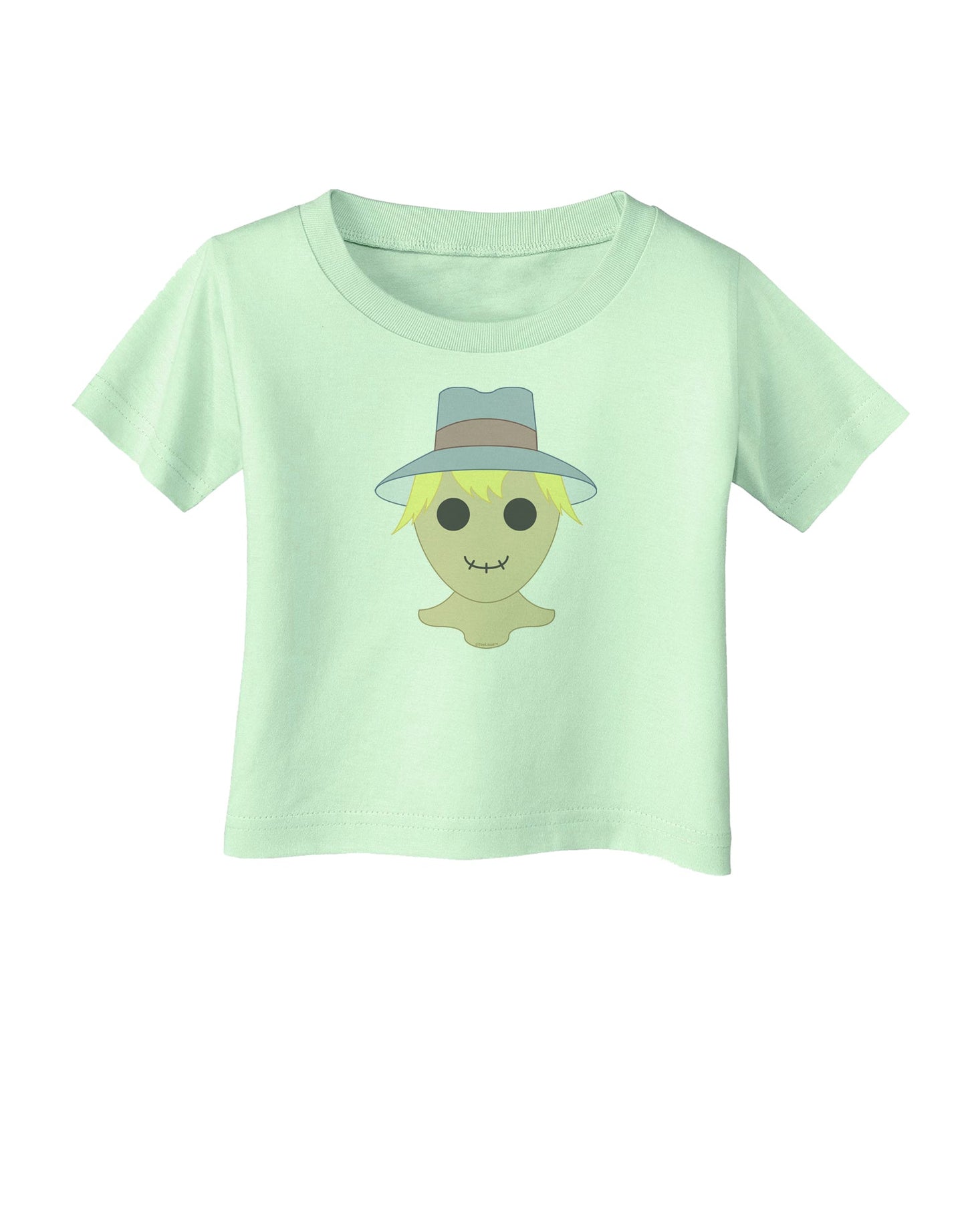 Lil Scarecrow Infant T-Shirt-Infant T-Shirt-TooLoud-Light-Green-06-Months-Davson Sales