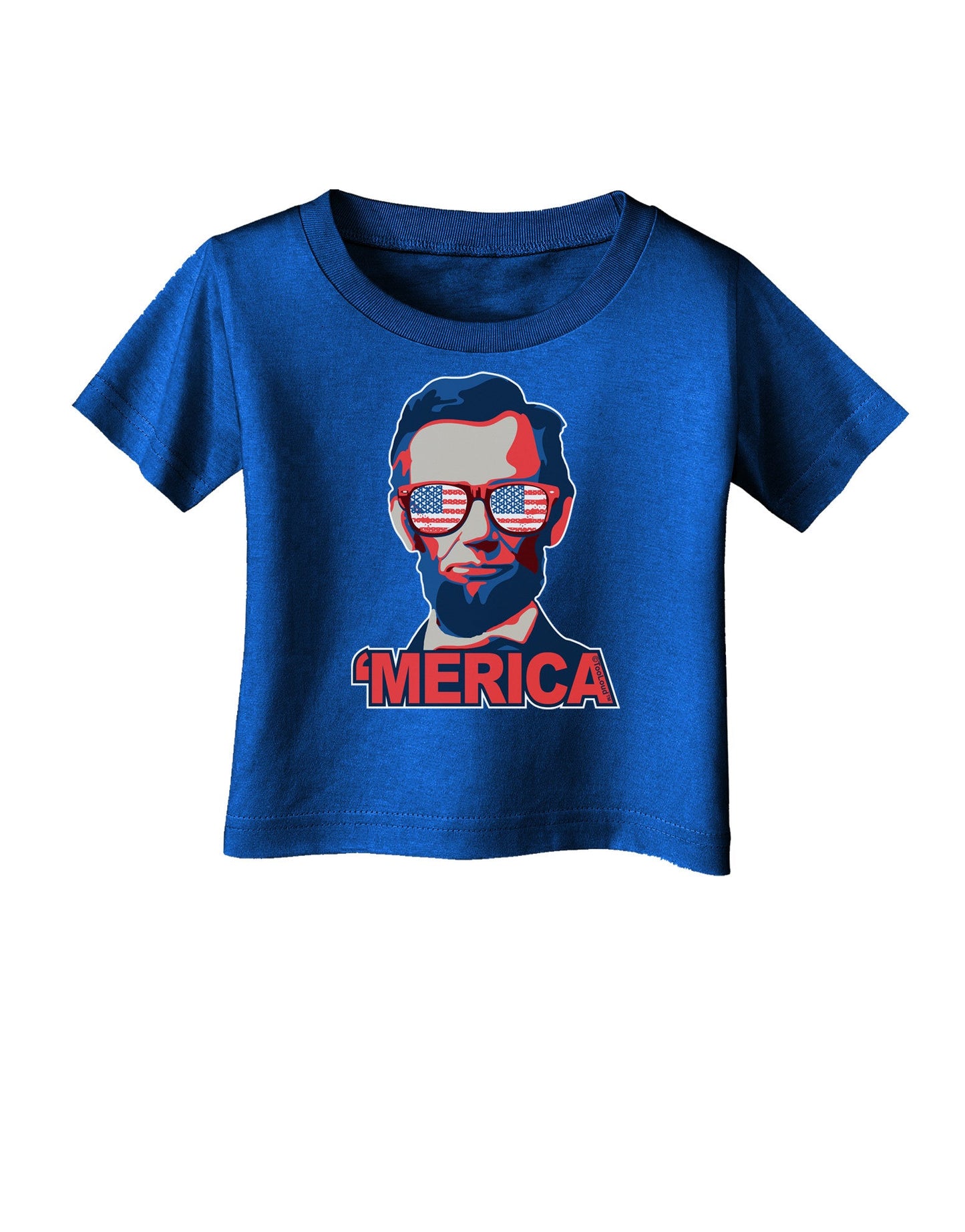 Lincoln Merica Infant T-Shirt Dark-Infant T-Shirt-TooLoud-Royal-Blue-06-Months-Davson Sales