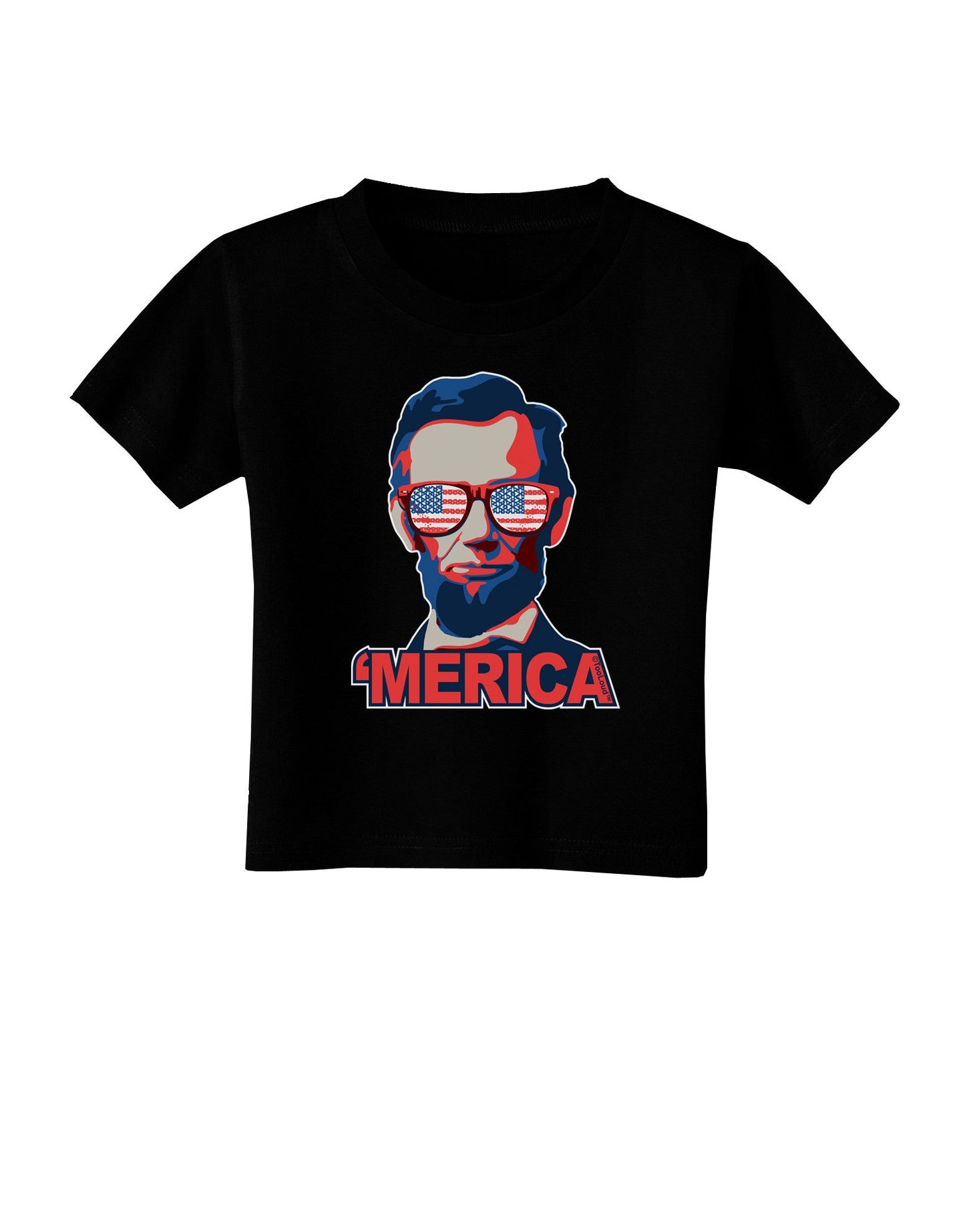 Lincoln Merica Toddler T-Shirt Dark-Toddler T-Shirt-TooLoud-Black-2T-Davson Sales