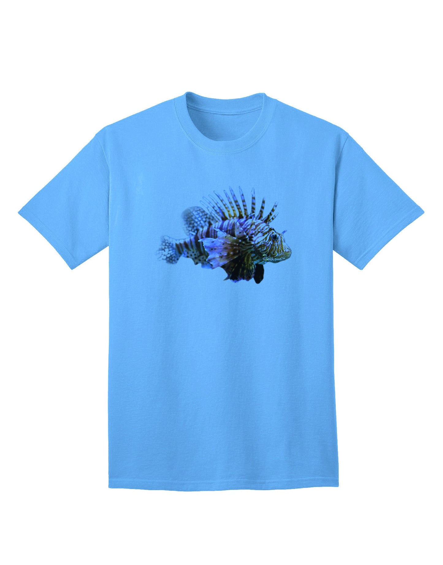 Lionfish Adult T-Shirt: Premium Quality for Discerning Shoppers-Mens T-shirts-TooLoud-Aquatic-Blue-Small-Davson Sales