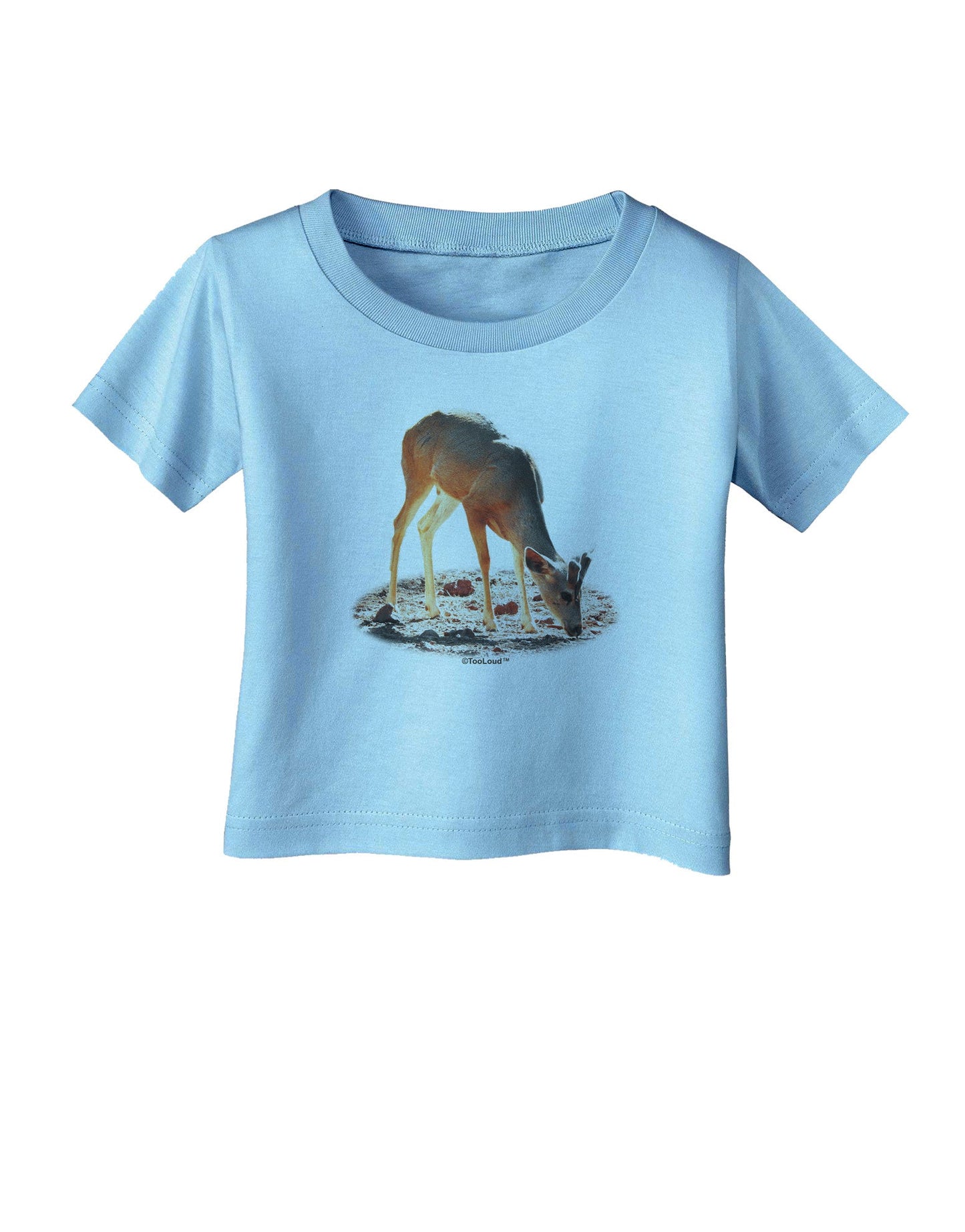 Little Buck Cutout Infant T-Shirt-Infant T-Shirt-TooLoud-Aquatic-Blue-06-Months-Davson Sales