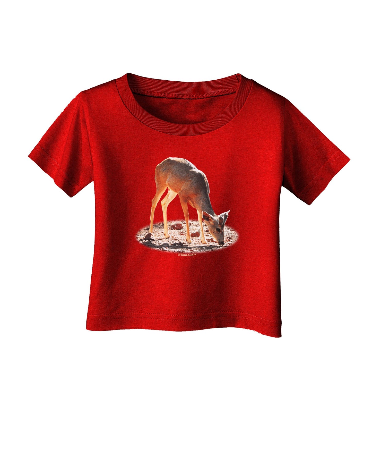 Little Buck Cutout Infant T-Shirt Dark-Infant T-Shirt-TooLoud-Red-06-Months-Davson Sales
