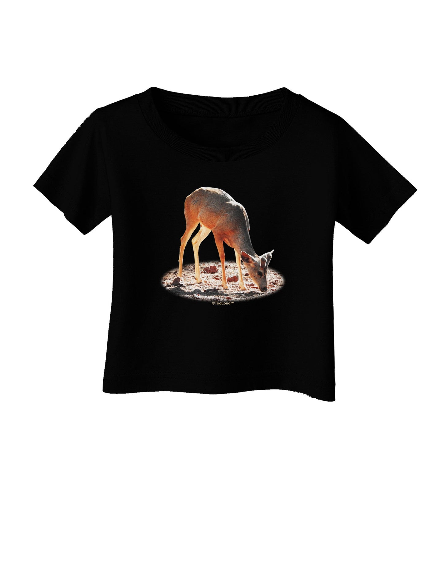Little Buck Cutout Infant T-Shirt Dark-Infant T-Shirt-TooLoud-Black-06-Months-Davson Sales