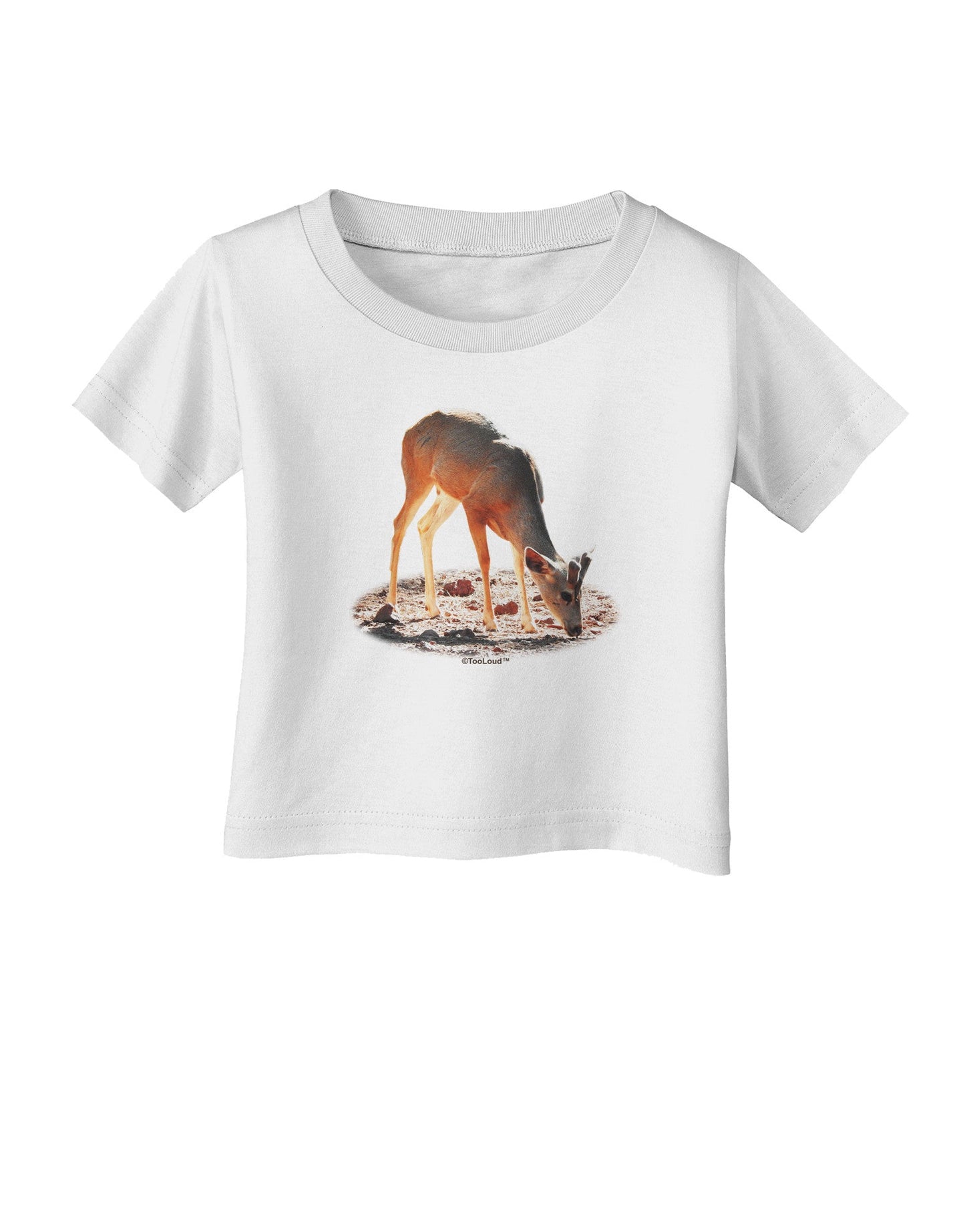 Little Buck Cutout Infant T-Shirt-Infant T-Shirt-TooLoud-White-06-Months-Davson Sales