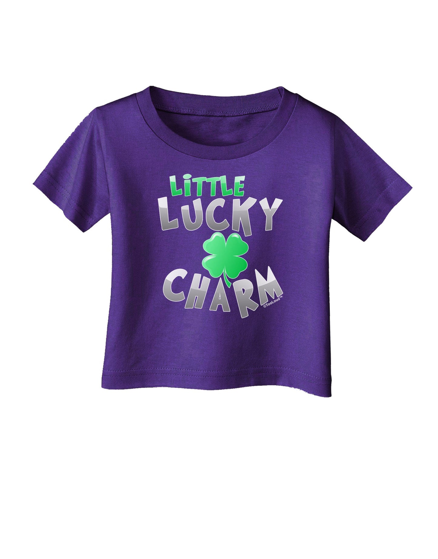 Little Lucky Charm Infant T-Shirt Dark-Infant T-Shirt-TooLoud-Purple-06-Months-Davson Sales