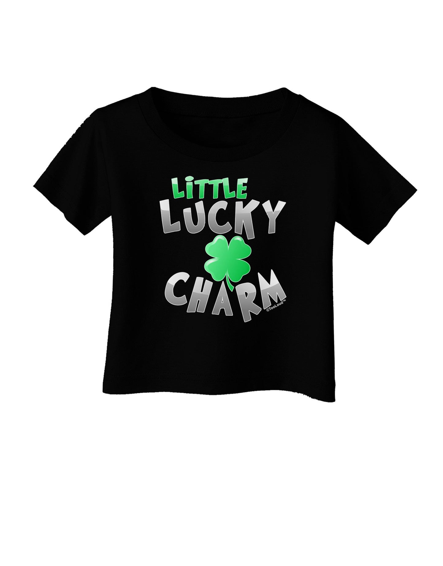 Little Lucky Charm Infant T-Shirt Dark-Infant T-Shirt-TooLoud-Black-06-Months-Davson Sales