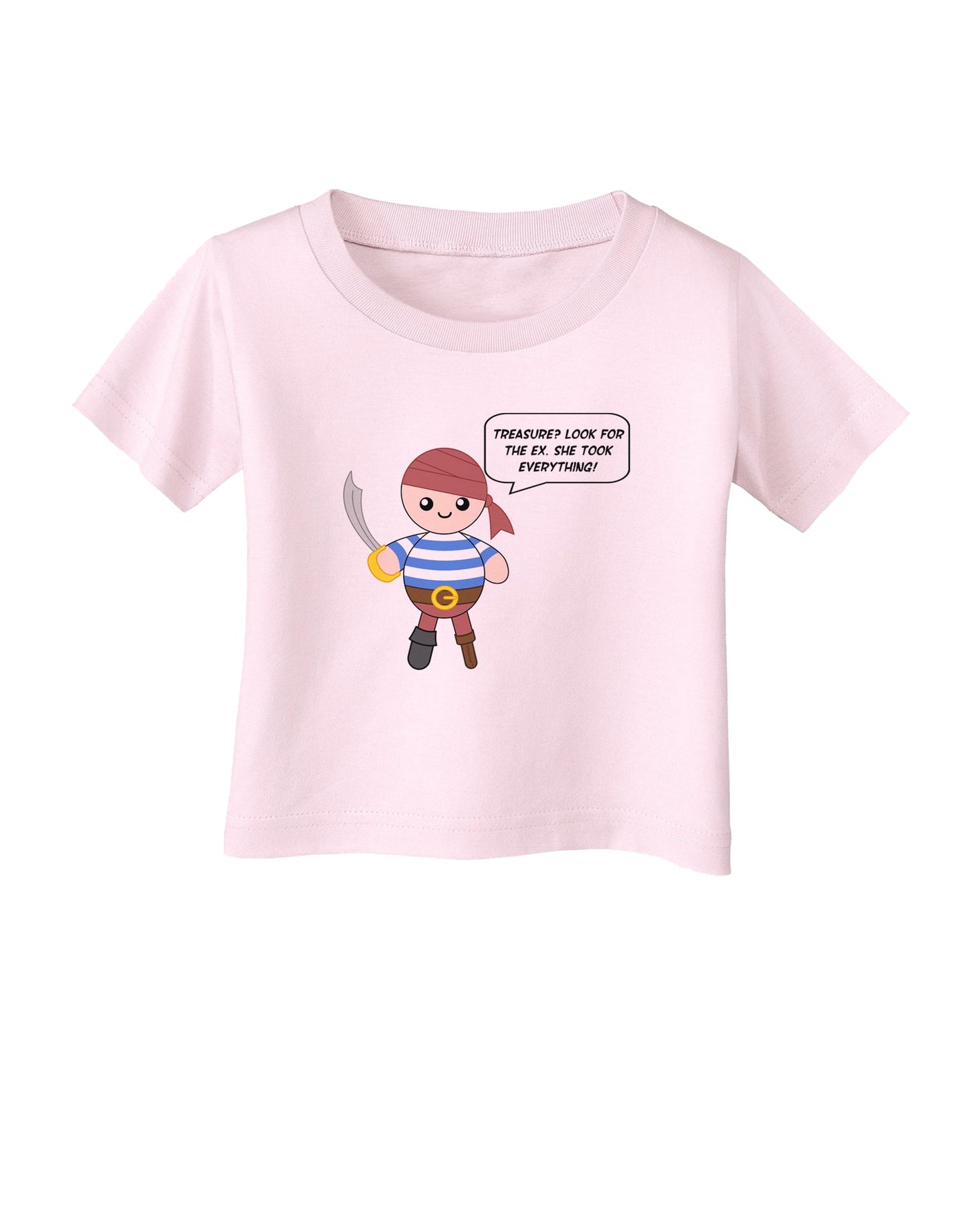 Look for the Ex - Petey the Pirate Infant T-Shirt-Infant T-Shirt-TooLoud-Light-Pink-06-Months-Davson Sales