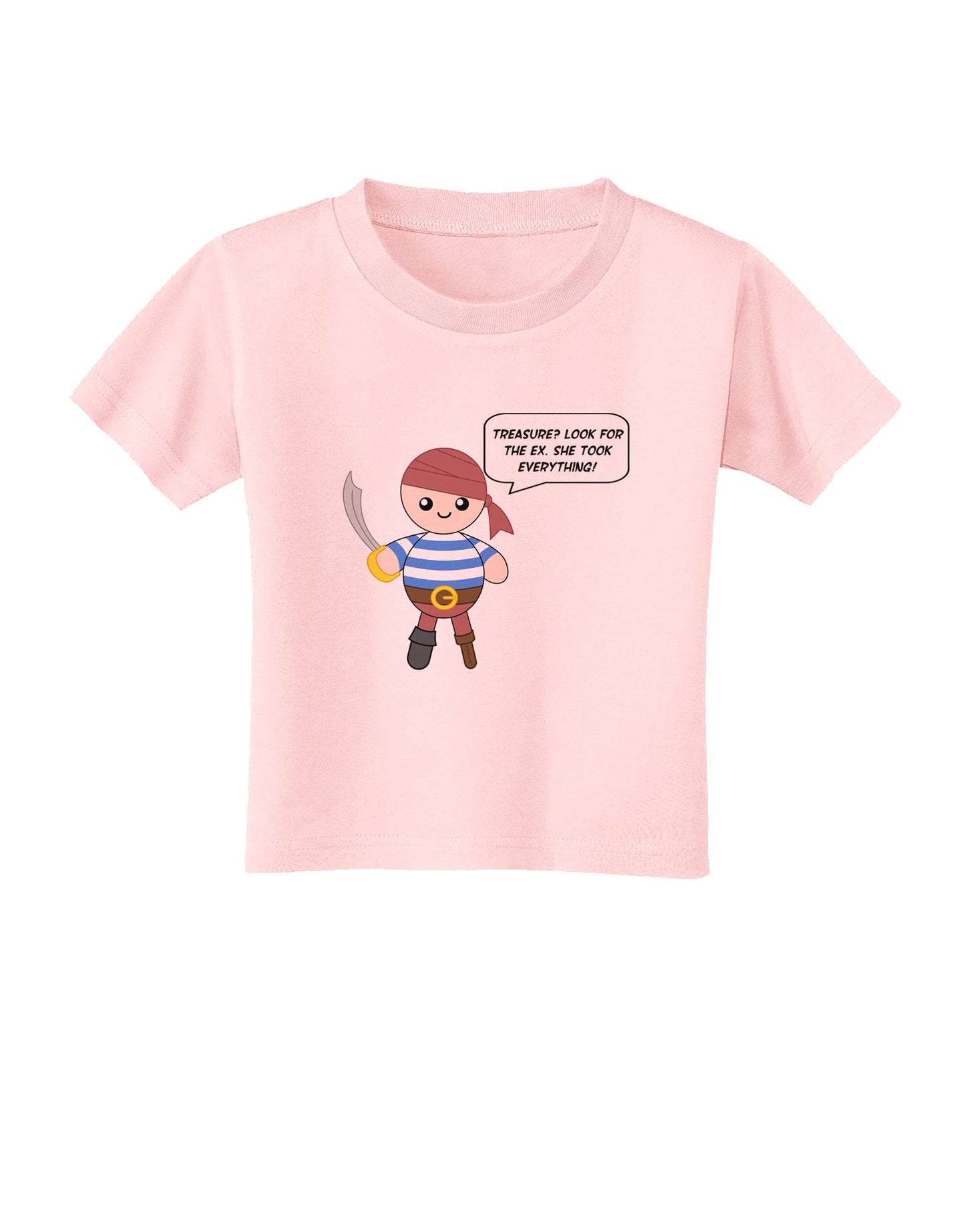 Look for the Ex - Petey the Pirate Toddler T-Shirt-Toddler T-Shirt-TooLoud-Light-Pink-2T-Davson Sales