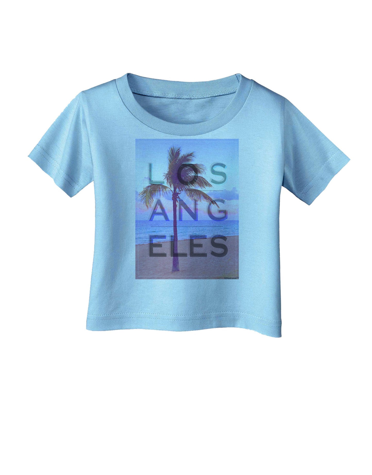 Los Angeles Beach Filter Infant T-Shirt-Infant T-Shirt-TooLoud-Aquatic-Blue-06-Months-Davson Sales