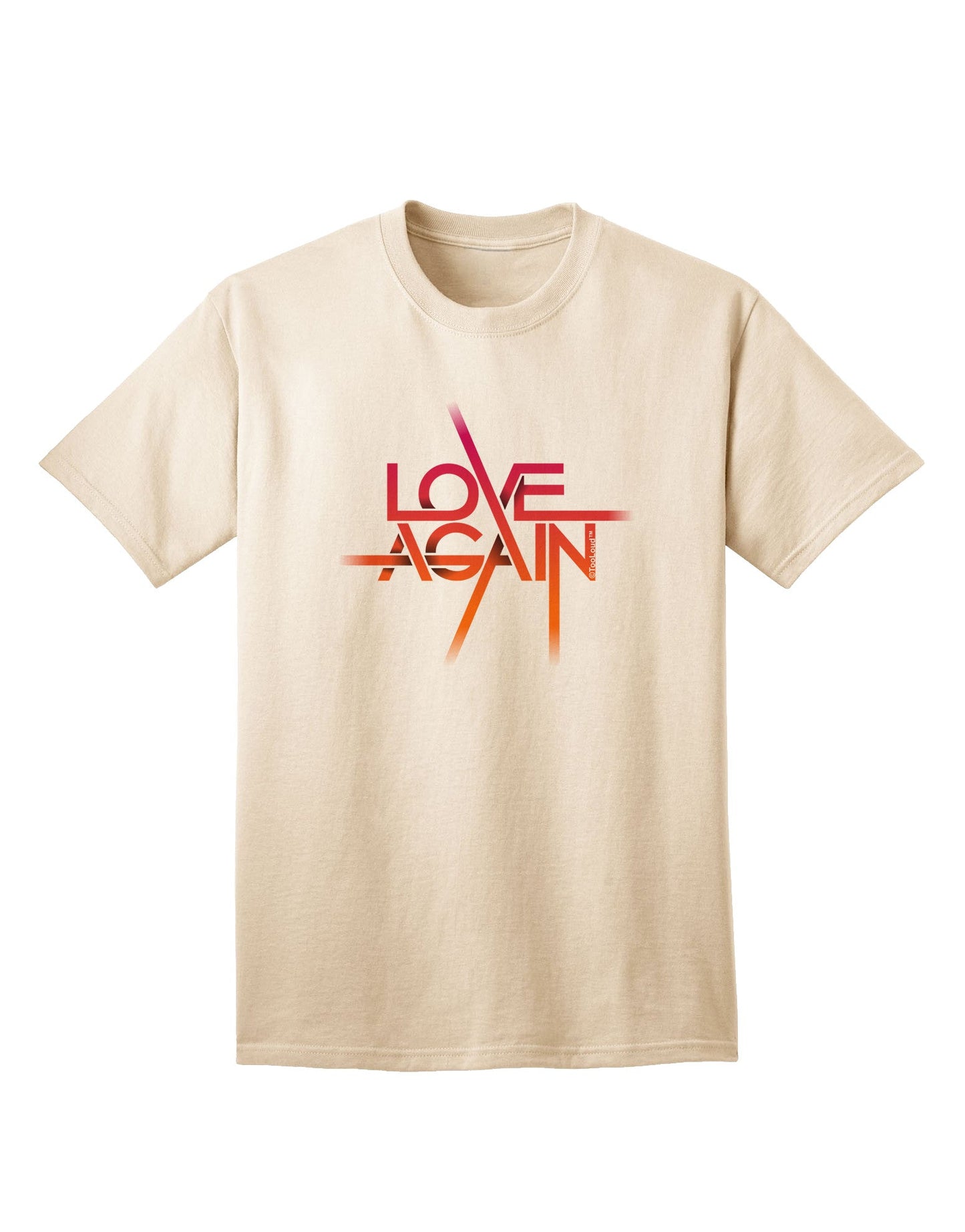 Love Again Typography Adult T-Shirt-unisex t-shirt-TooLoud-Natural-Small-Davson Sales