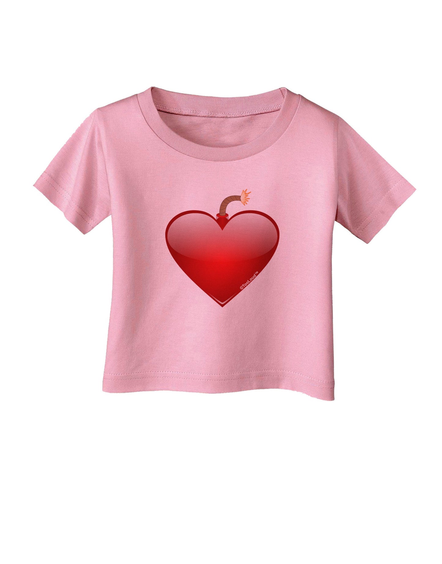 Love Bomb Infant T-Shirt-Infant T-Shirt-TooLoud-Candy-Pink-06-Months-Davson Sales