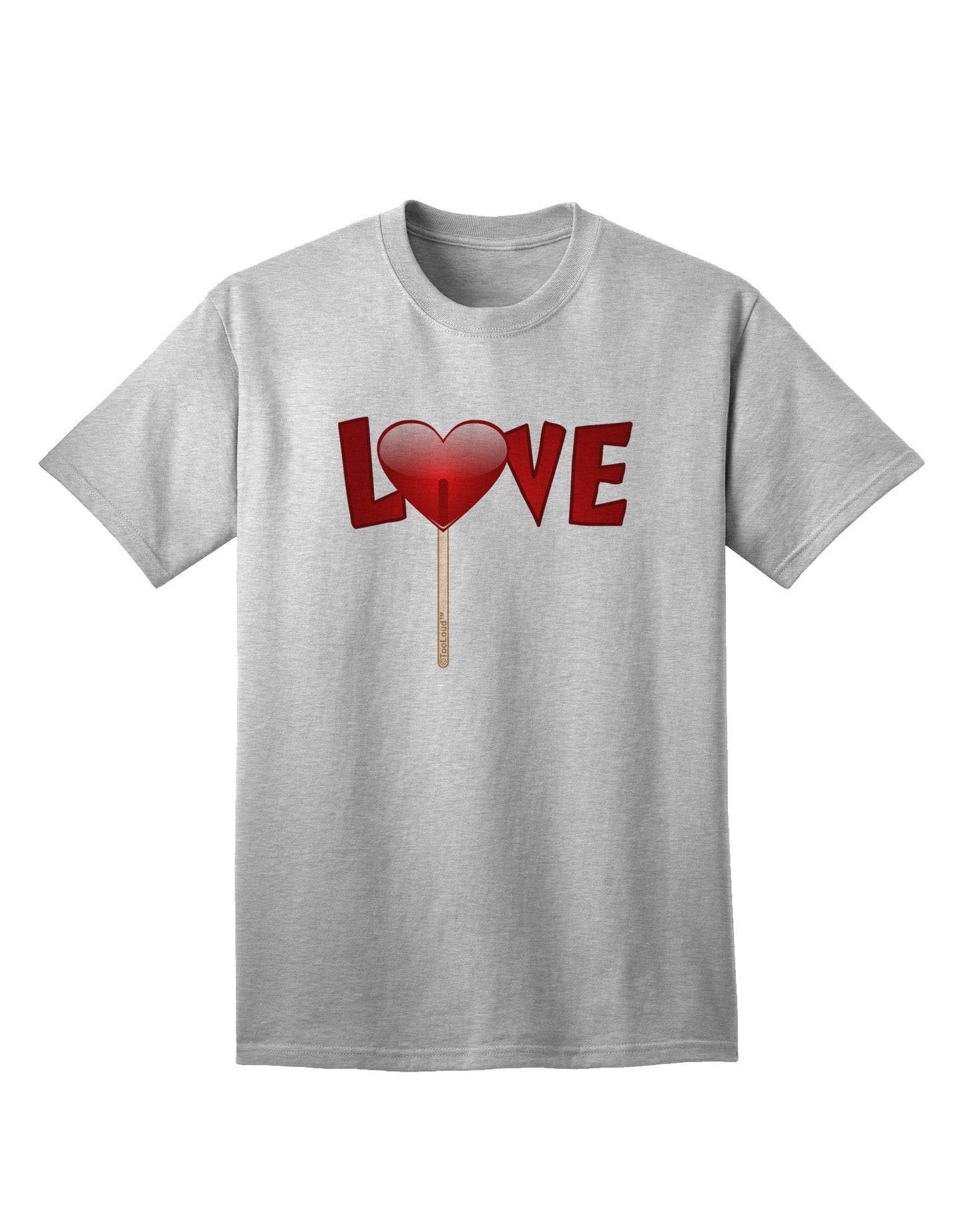 Love Lollipop Adult T-Shirt-Mens T-Shirt-TooLoud-AshGray-Small-Davson Sales