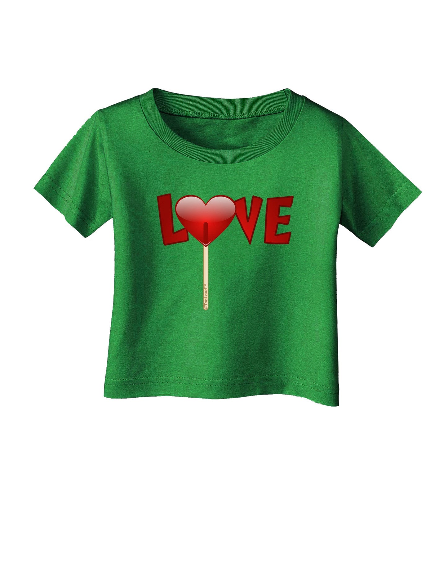 Love Lollipop Infant T-Shirt Dark-Infant T-Shirt-TooLoud-Clover-Green-06-Months-Davson Sales