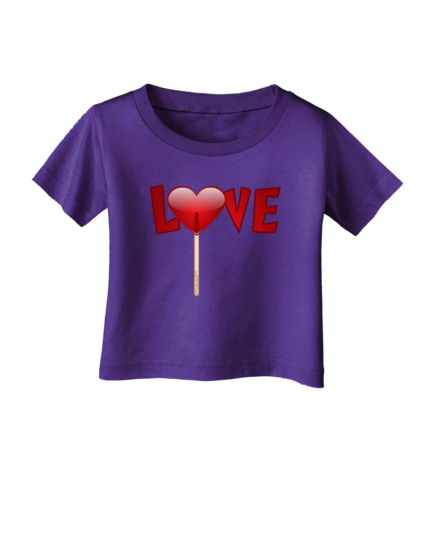 Love Lollipop Infant T-Shirt Dark-Infant T-Shirt-TooLoud-Purple-06-Months-Davson Sales