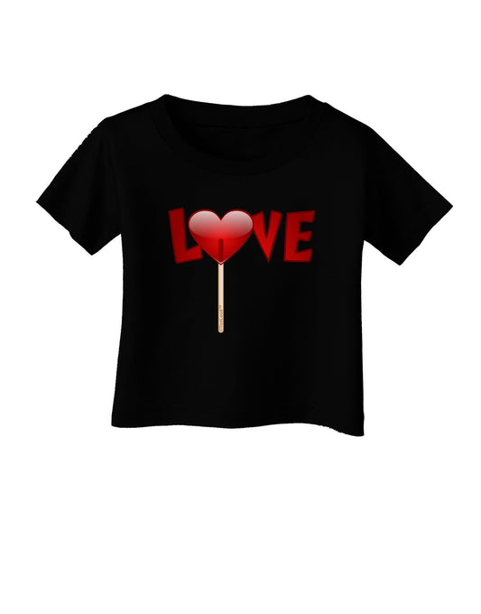 Love Lollipop Infant T-Shirt Dark-Infant T-Shirt-TooLoud-Black-06-Months-Davson Sales
