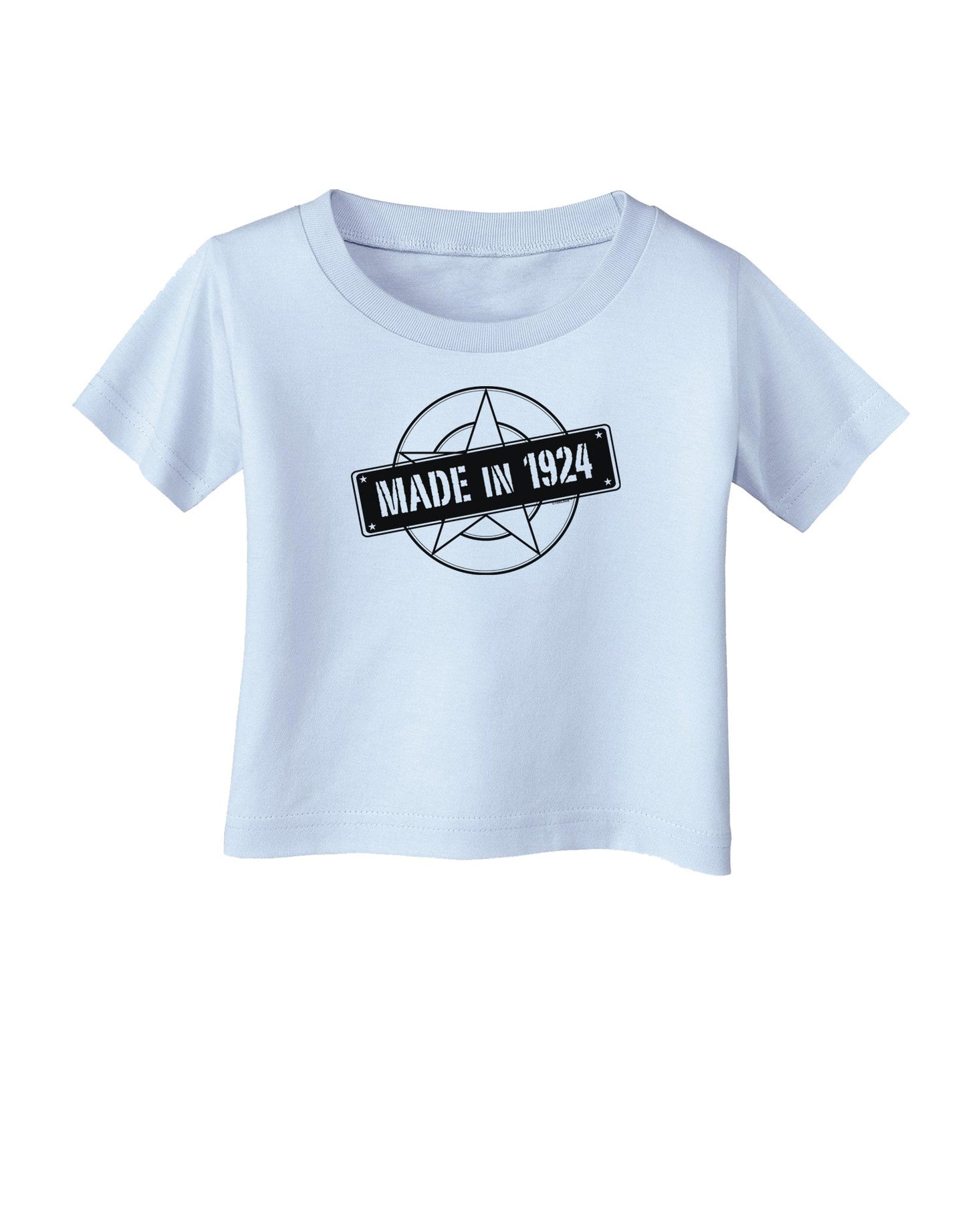 Made In Birth Year 1924 Infant T-Shirt-Infant T-Shirt-TooLoud-Light-Blue-06-Months-Davson Sales