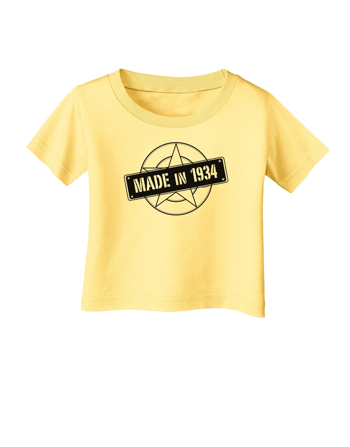 Made In Birth Year 1934 Infant T-Shirt-Infant T-Shirt-TooLoud-Daffodil-Yellow-06-Months-Davson Sales