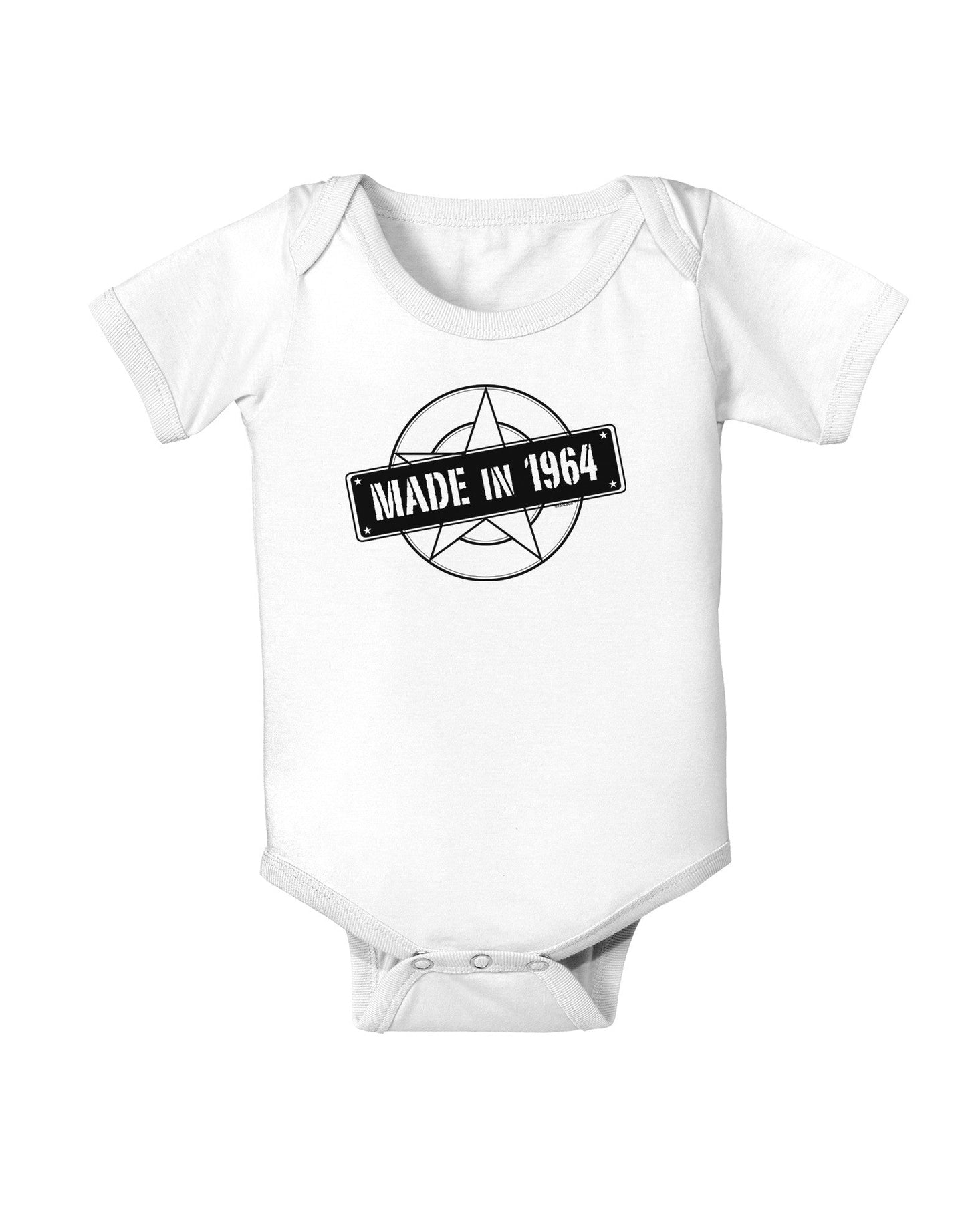 Made In Birth Year 1964 Baby Romper Bodysuit-Baby Romper-TooLoud-White-06-Months-Davson Sales