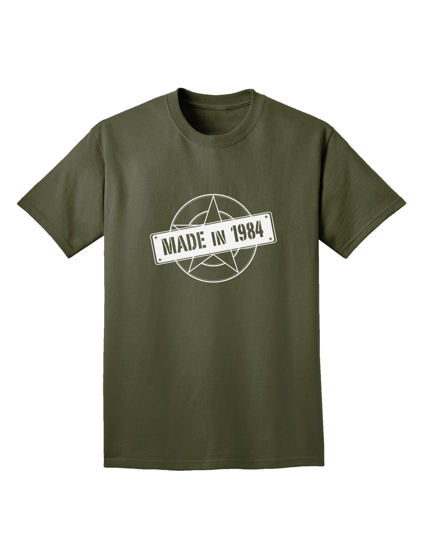 Made In Birth Year 1984 Adult Dark T-Shirt-Mens T-Shirt-TooLoud-Military-Green-Small-Davson Sales