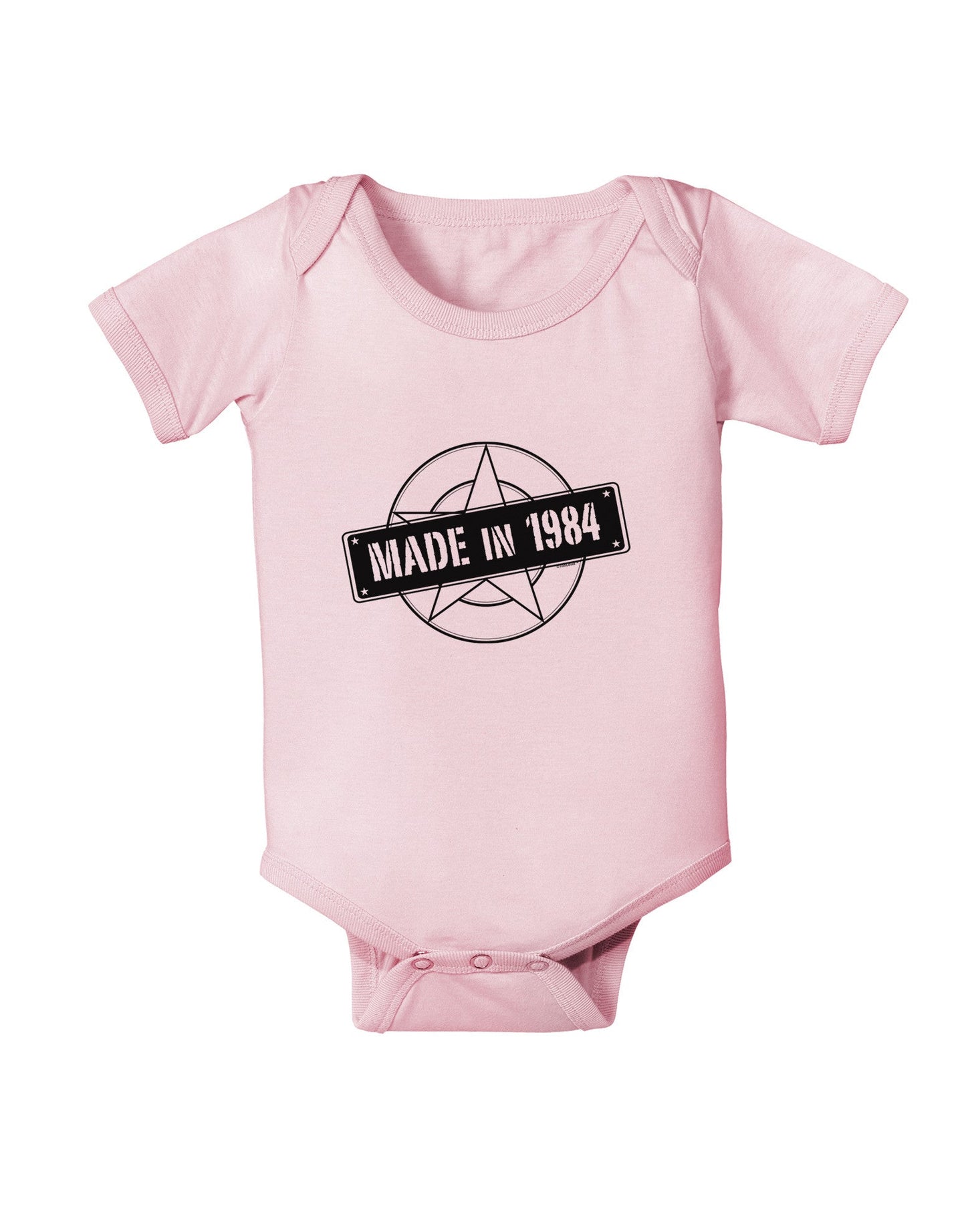 Made In Birth Year 1984 Baby Romper Bodysuit-Baby Romper-TooLoud-Light-Pink-06-Months-Davson Sales