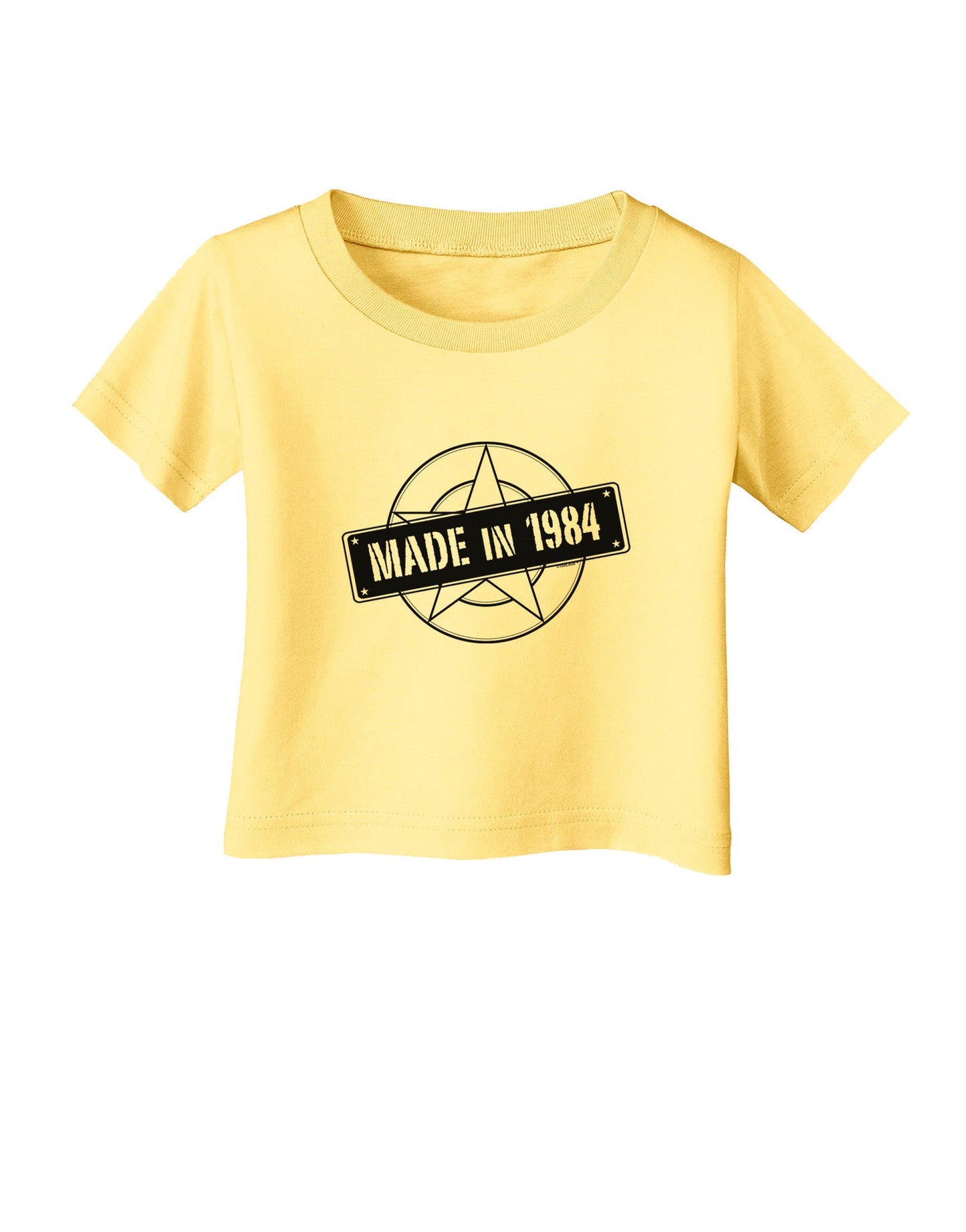 Made In Birth Year 1984 Infant T-Shirt-Infant T-Shirt-TooLoud-Daffodil-Yellow-06-Months-Davson Sales