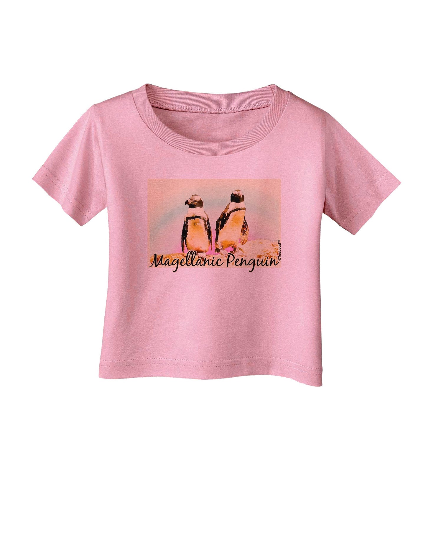 Magellanic Penguin Text Infant T-Shirt-Infant T-Shirt-TooLoud-Candy-Pink-06-Months-Davson Sales
