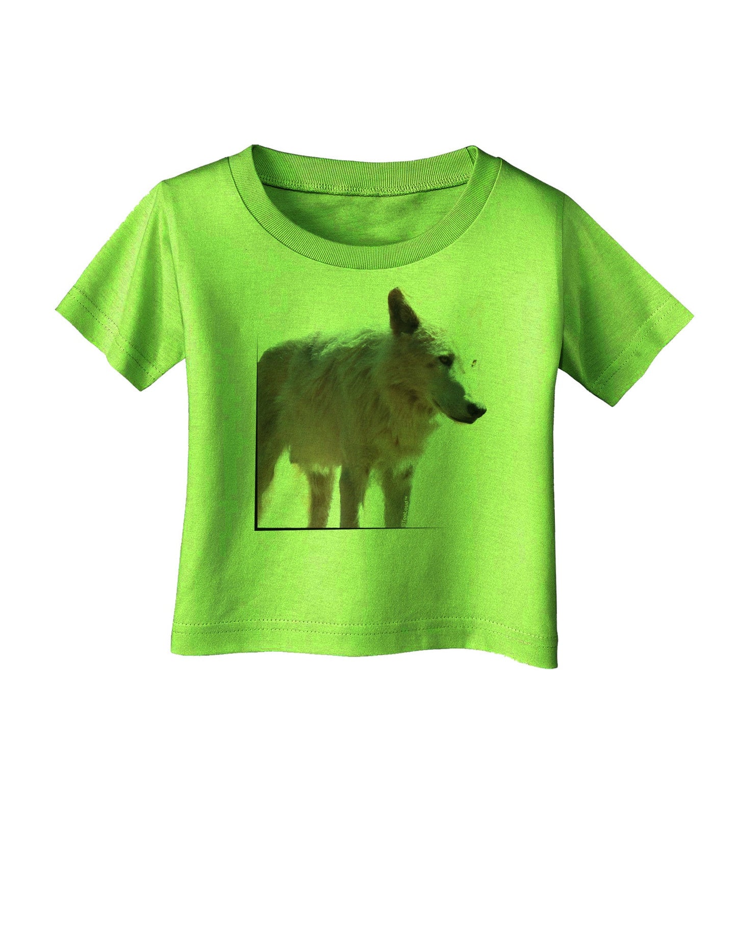 Magnificent Full White Wolf Infant T-Shirt-Infant T-Shirt-TooLoud-Lime-Green-06-Months-Davson Sales