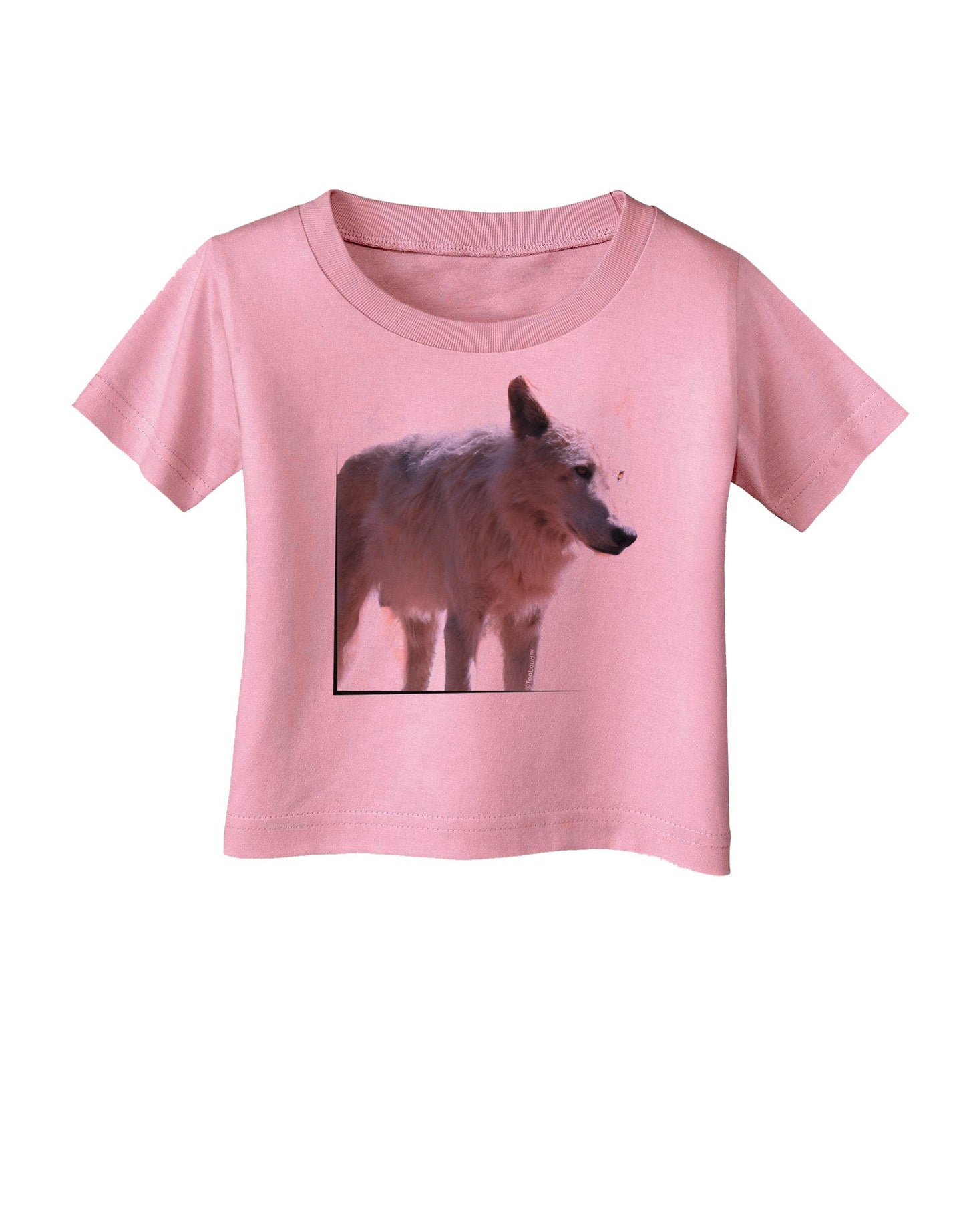 Magnificent Full White Wolf Infant T-Shirt-Infant T-Shirt-TooLoud-Candy-Pink-06-Months-Davson Sales