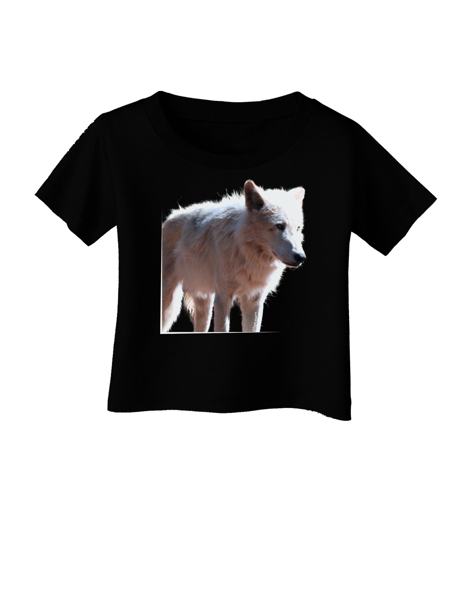 Magnificent Full White Wolf Infant T-Shirt Dark-Infant T-Shirt-TooLoud-Black-06-Months-Davson Sales