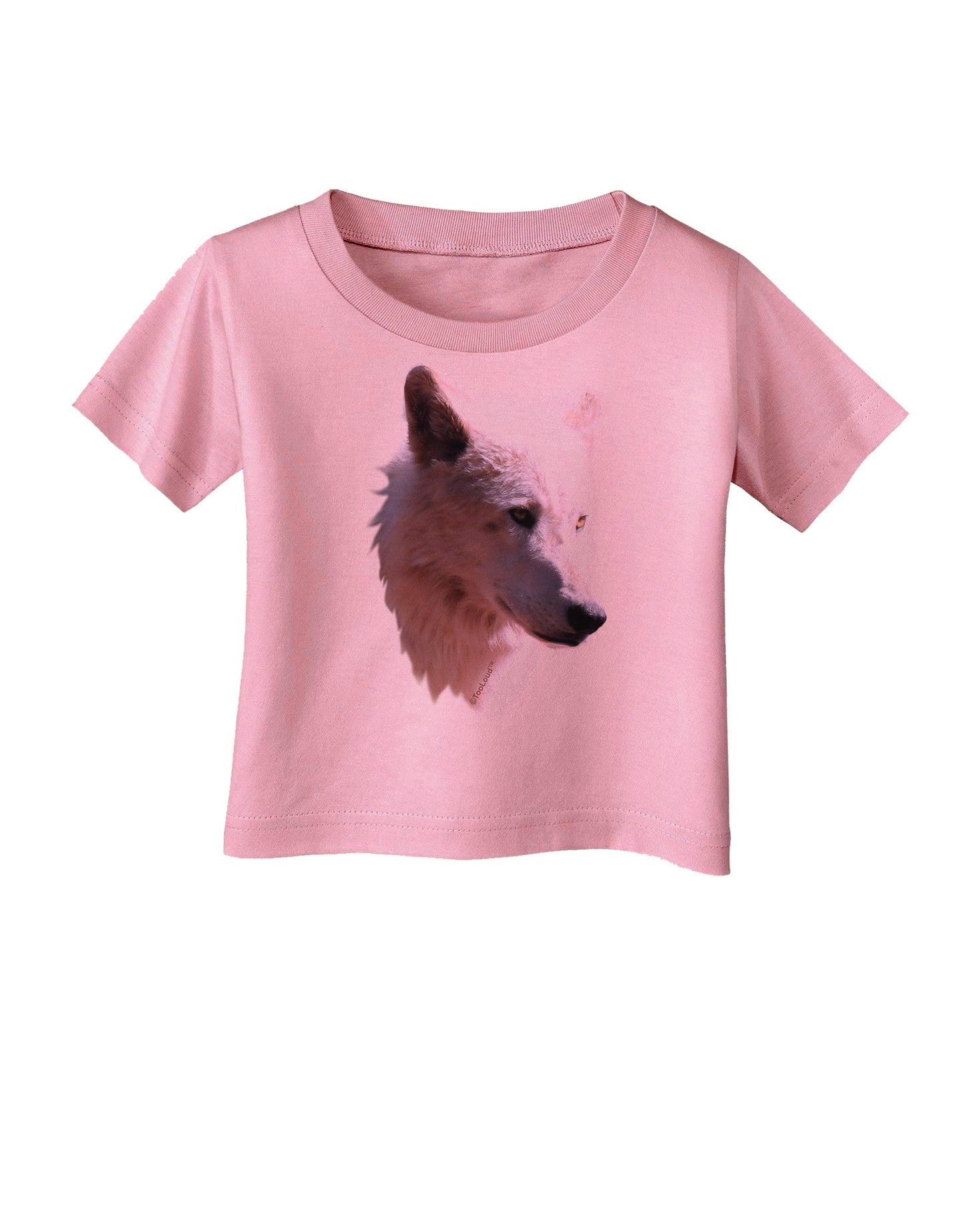 Magnificent White Wolf Head Infant T-Shirt-Infant T-Shirt-TooLoud-Candy-Pink-06-Months-Davson Sales