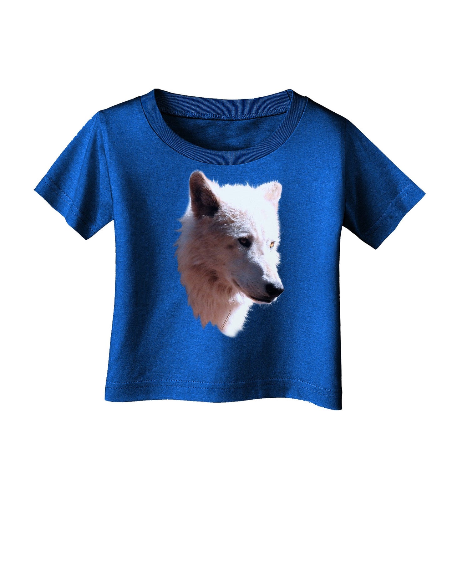 Magnificent White Wolf Head Infant T-Shirt Dark-Infant T-Shirt-TooLoud-Royal-Blue-06-Months-Davson Sales