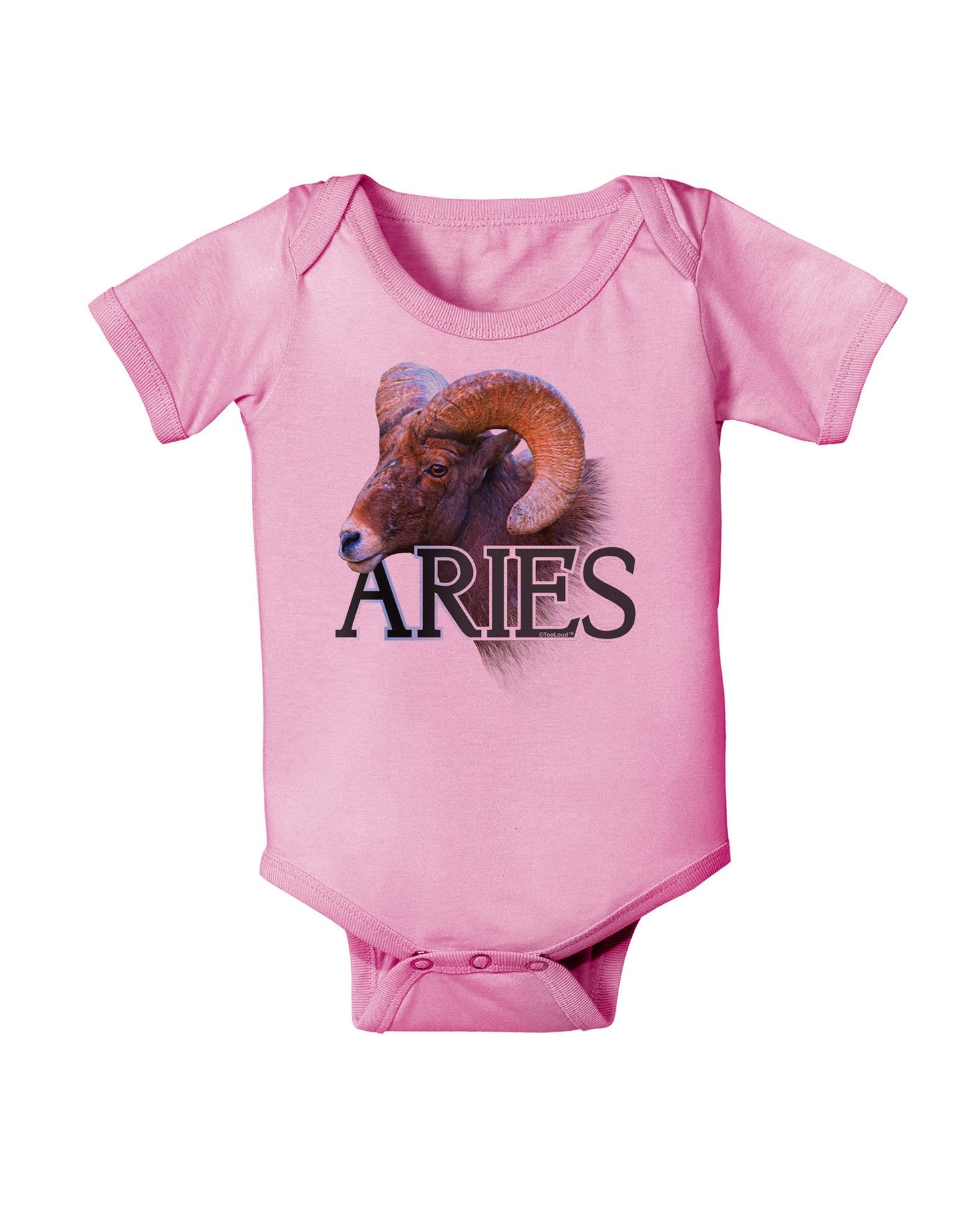 Majestic Aries Picture Baby Romper Bodysuit-Baby Romper-TooLoud-Pink-06-Months-Davson Sales