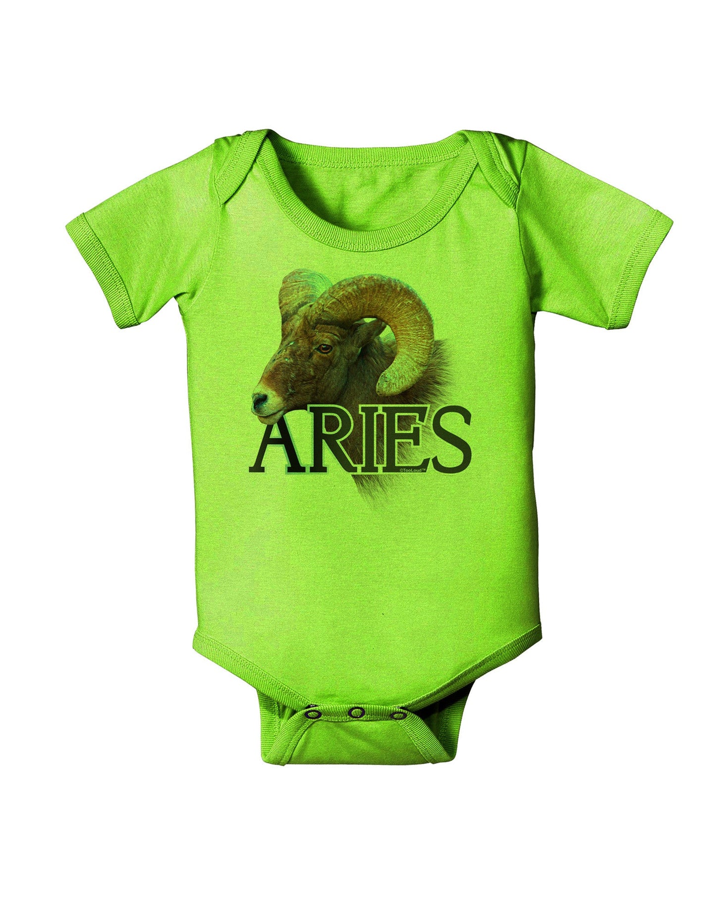 Majestic Aries Picture Baby Romper Bodysuit-Baby Romper-TooLoud-Lime-06-Months-Davson Sales