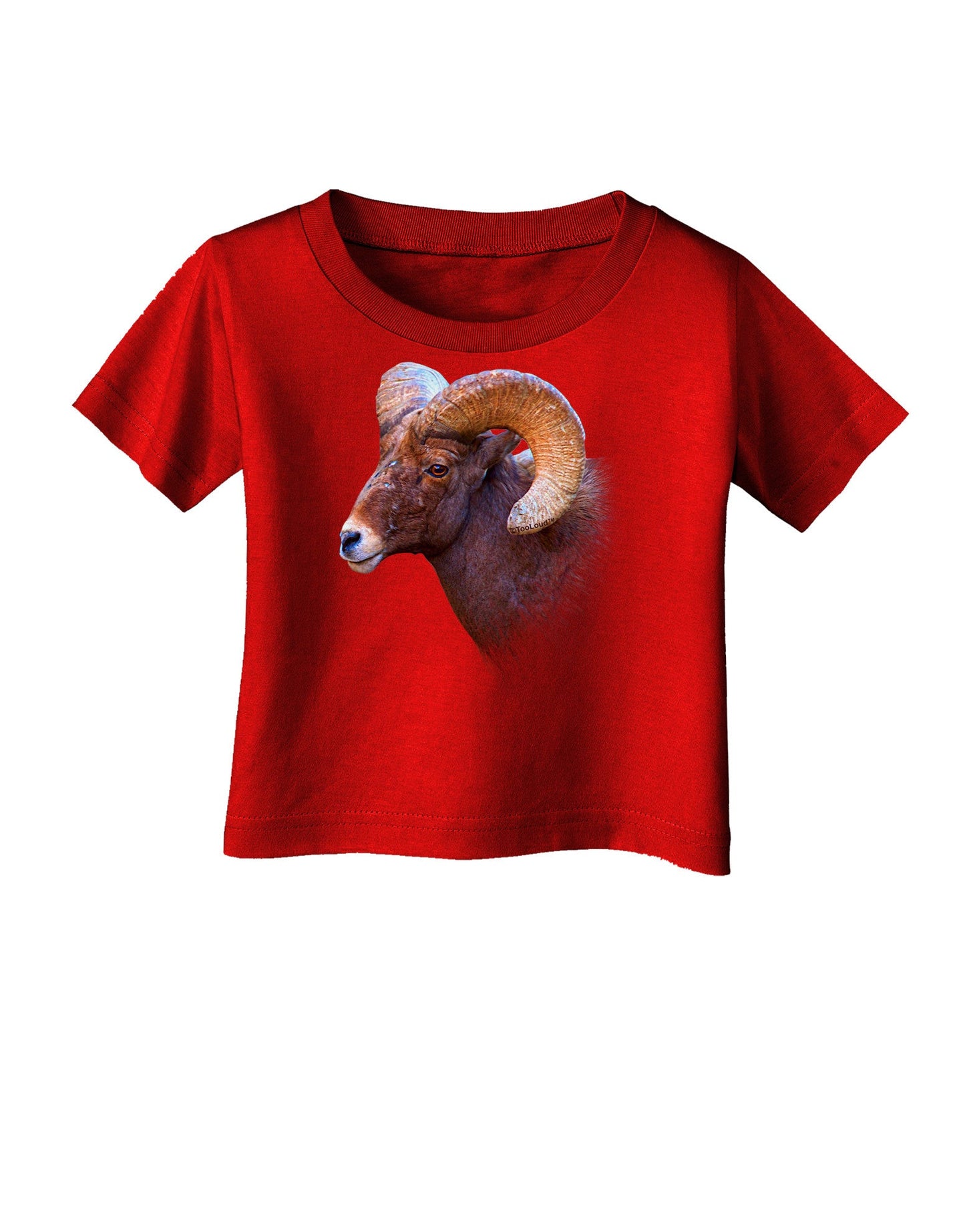 Majestic Bighorn Ram Infant T-Shirt Dark-Infant T-Shirt-TooLoud-Red-06-Months-Davson Sales